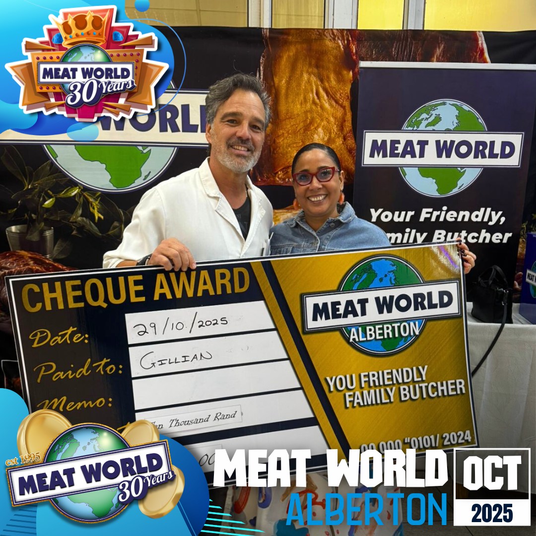 Meat - CONGRATULATIONS TO OUR MEAT WORLD ALBERTON WINNER!🎉🔥 GILLIAN 🤩💸 ...