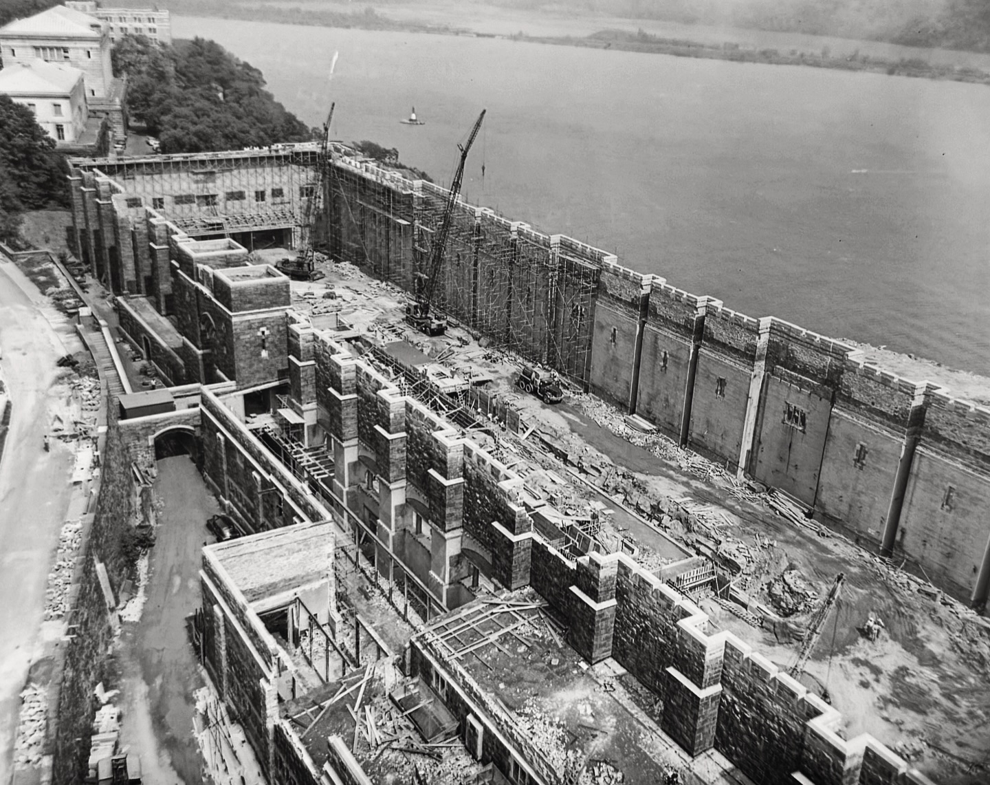 Execution - Thayer Hall under construction, September 1956. This was ...