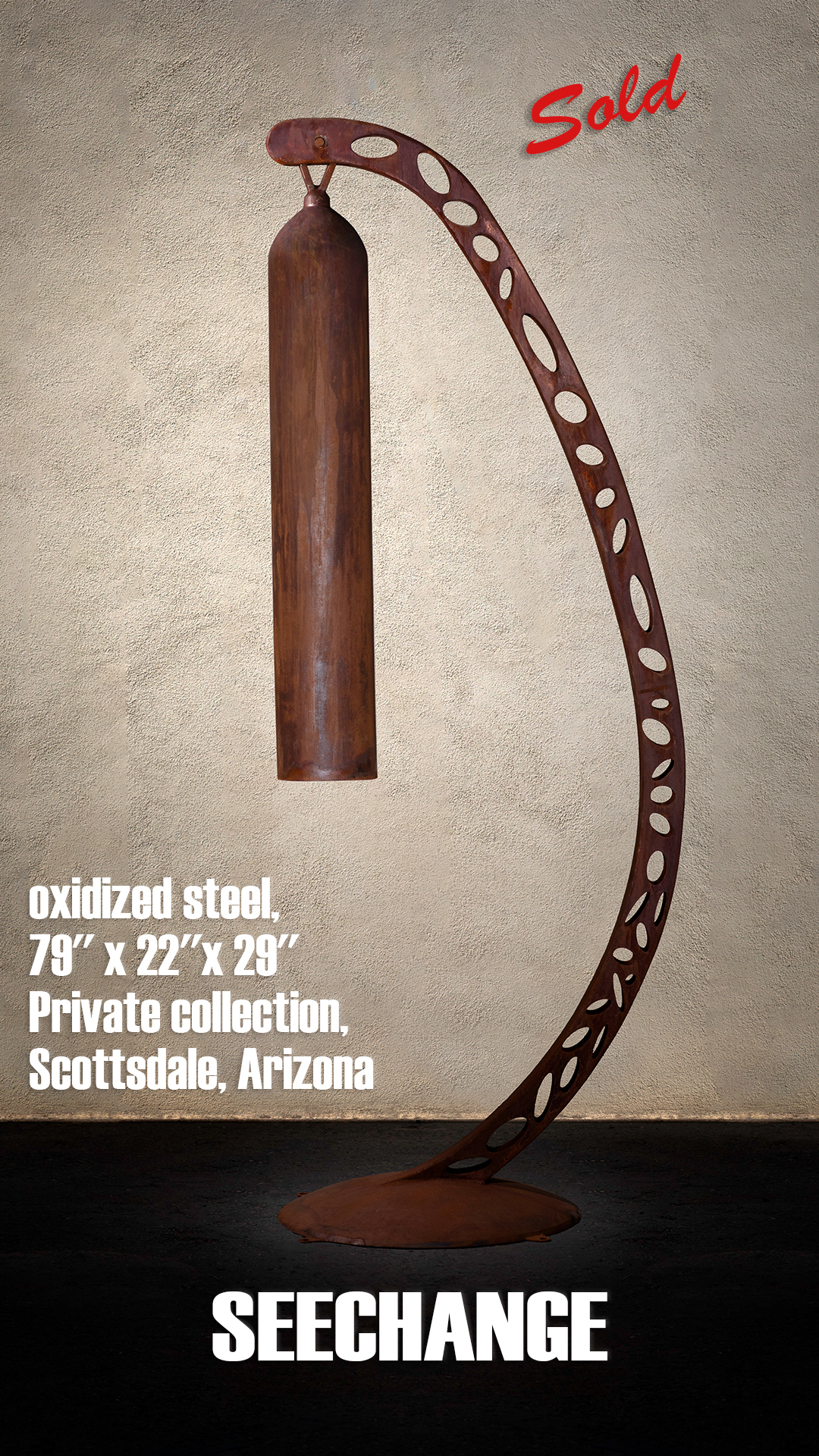 The new sculpture is designed to produce sonic overtones as the