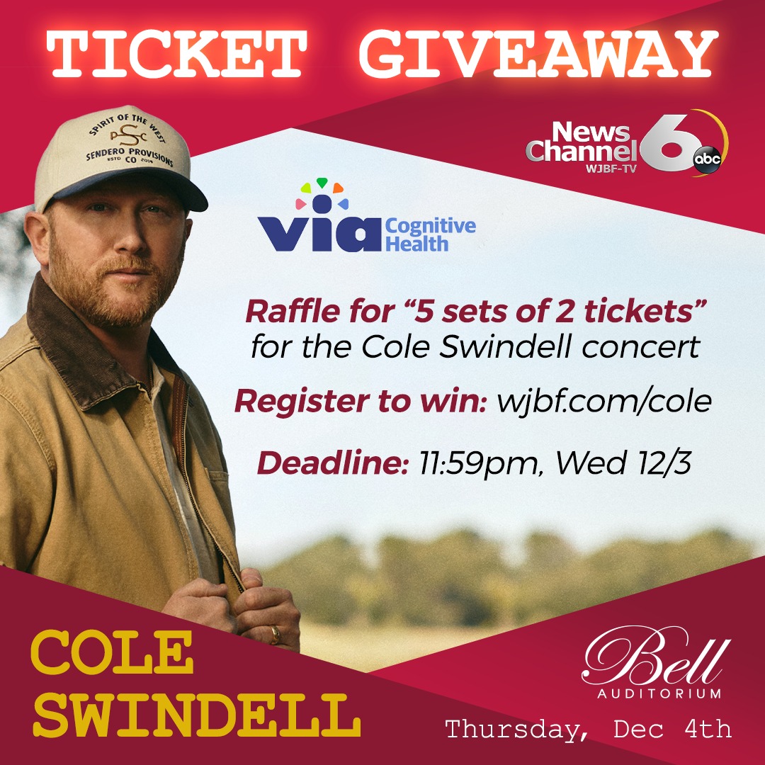 We're raffling off 5 sets of 2... - WJBF NewsChannel 6 | Facebook