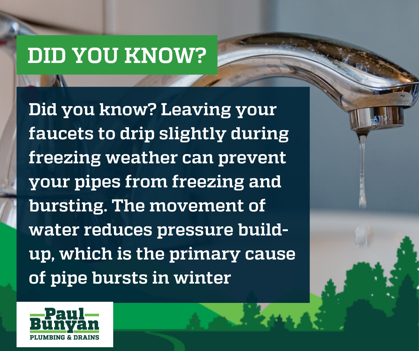 Paul - ️ Did you know? Leaving your faucets to drip during freezing ...