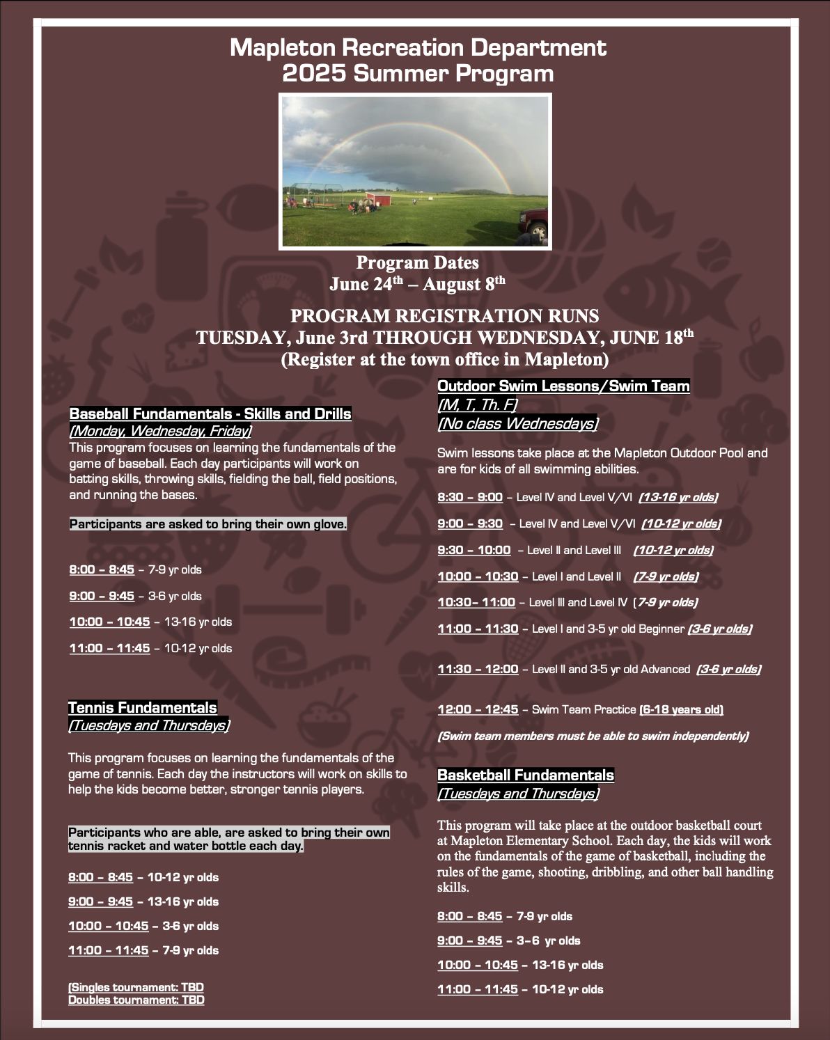 Mapleton Recreation... - Mapleton Recreation Department