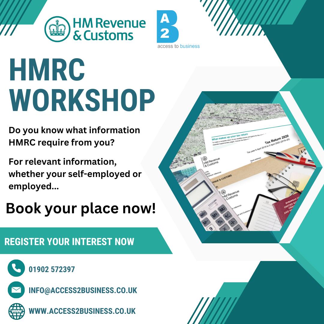 📣 HMRC Workshop 📣 As a registered... - Access To Business | Facebook