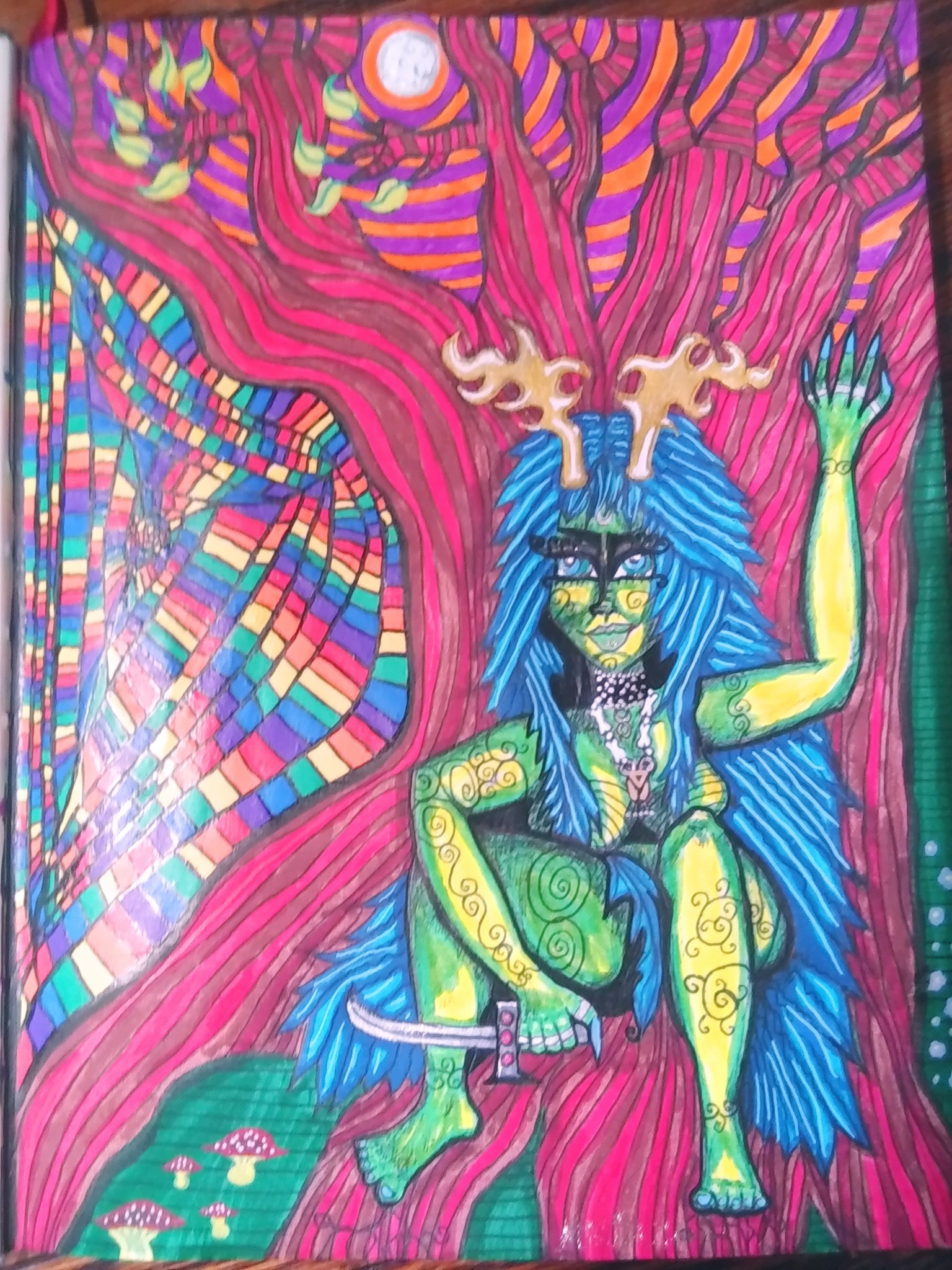 Wild Wisdom: a strong goddess with her blade