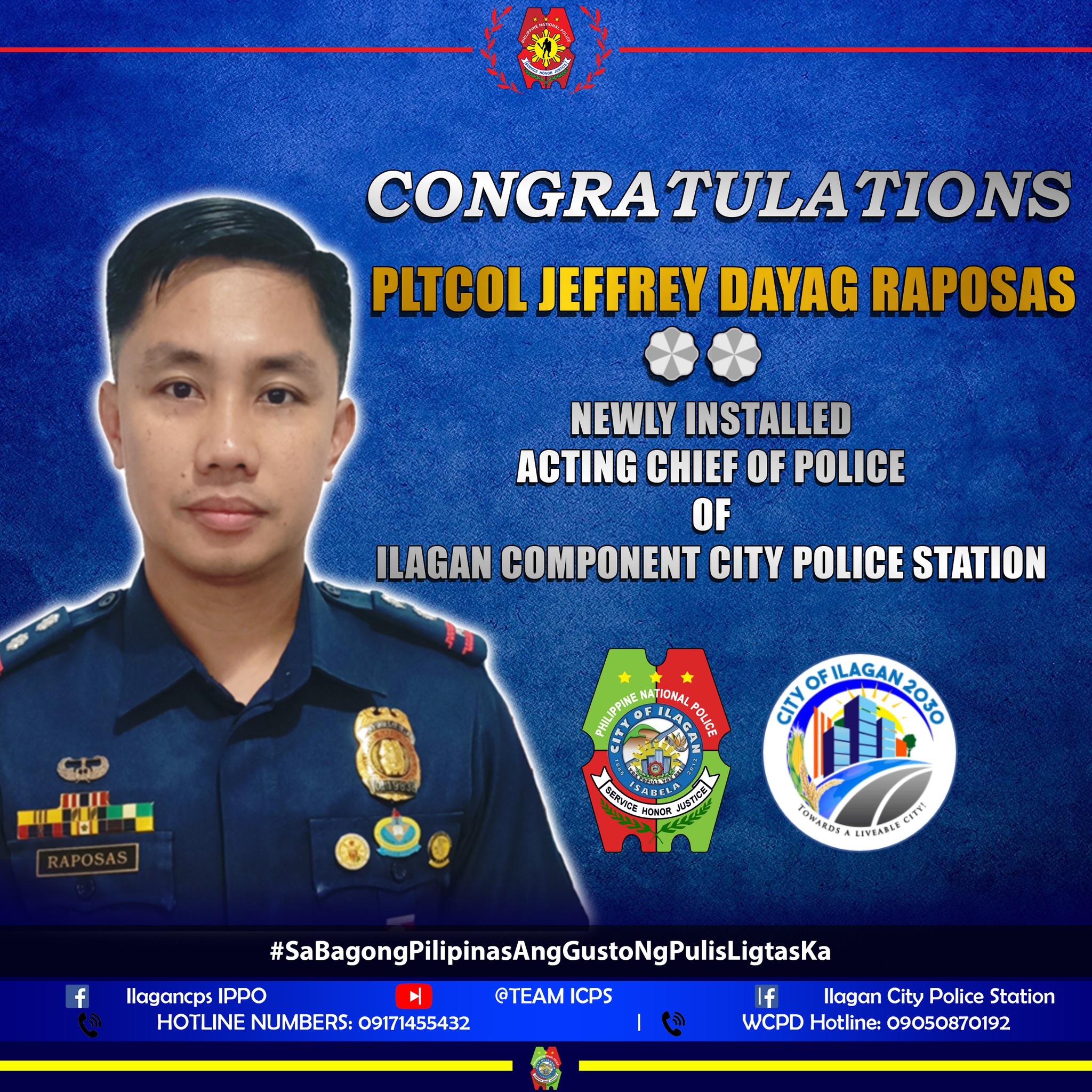 Ilaganccps - 🎉 Congratulations PLTCOL JEFFREY DAYAG RAPOSAS! 🎉 We ...