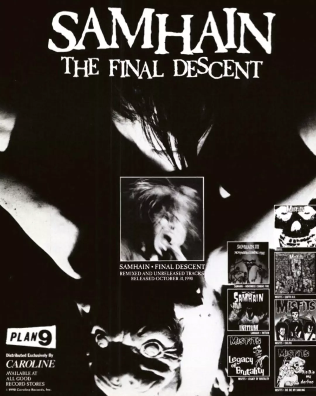 Samhain - 'Final Descent' - Released on Caroline Records - October