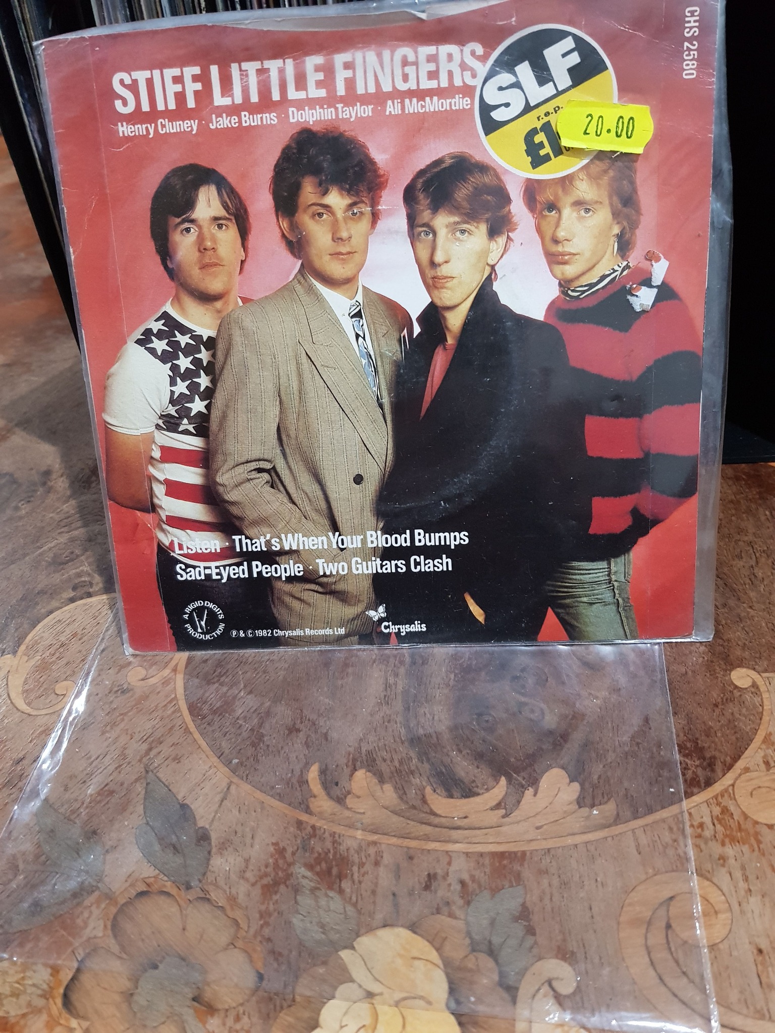 Stiff Little Fingers EP 1982 STIFF LITTLE Henry Cluney Jake Burns