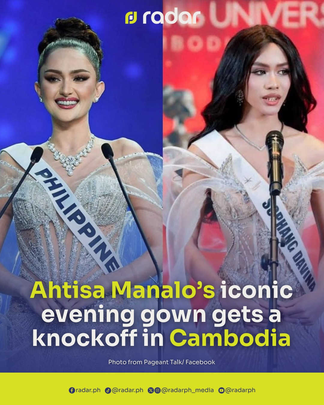 radar.ph - Miss Universe Philippines #AhtisaManalo’s iconic, ethereal ...