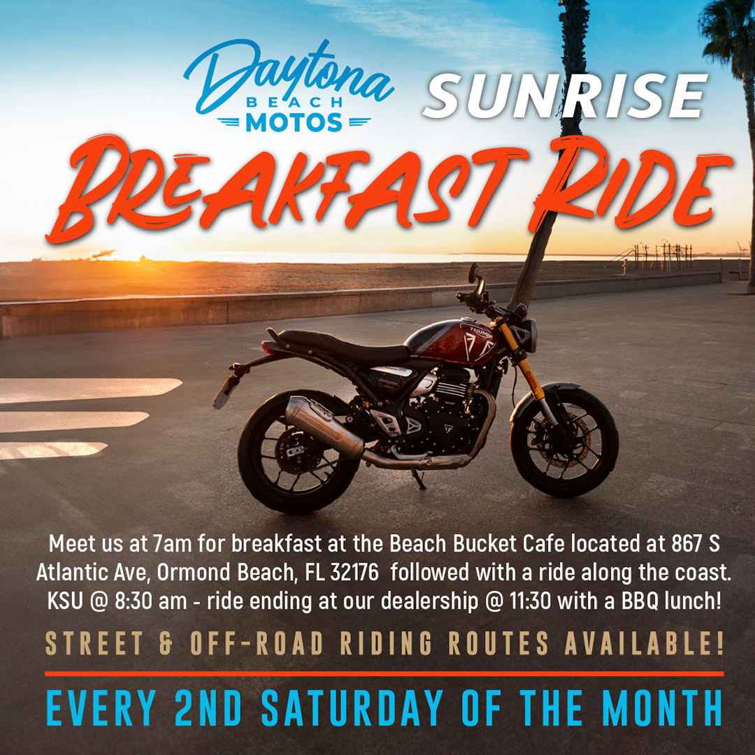 Daytona - 🌅🍳🏍️ Sunrise, breakfast, and bikes! Join us for our monthly ...