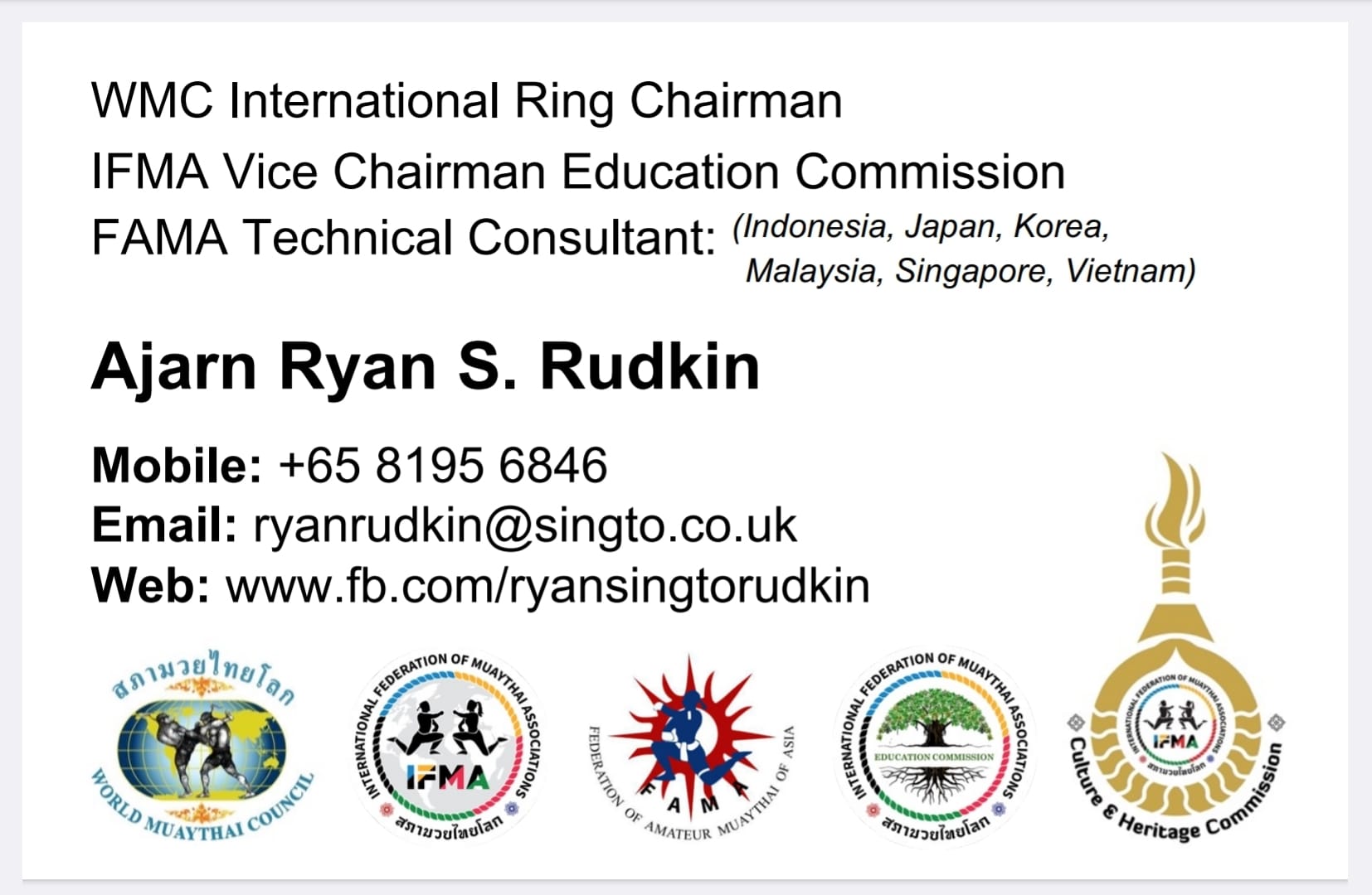 Ajarn Ryan Singto Rudkin