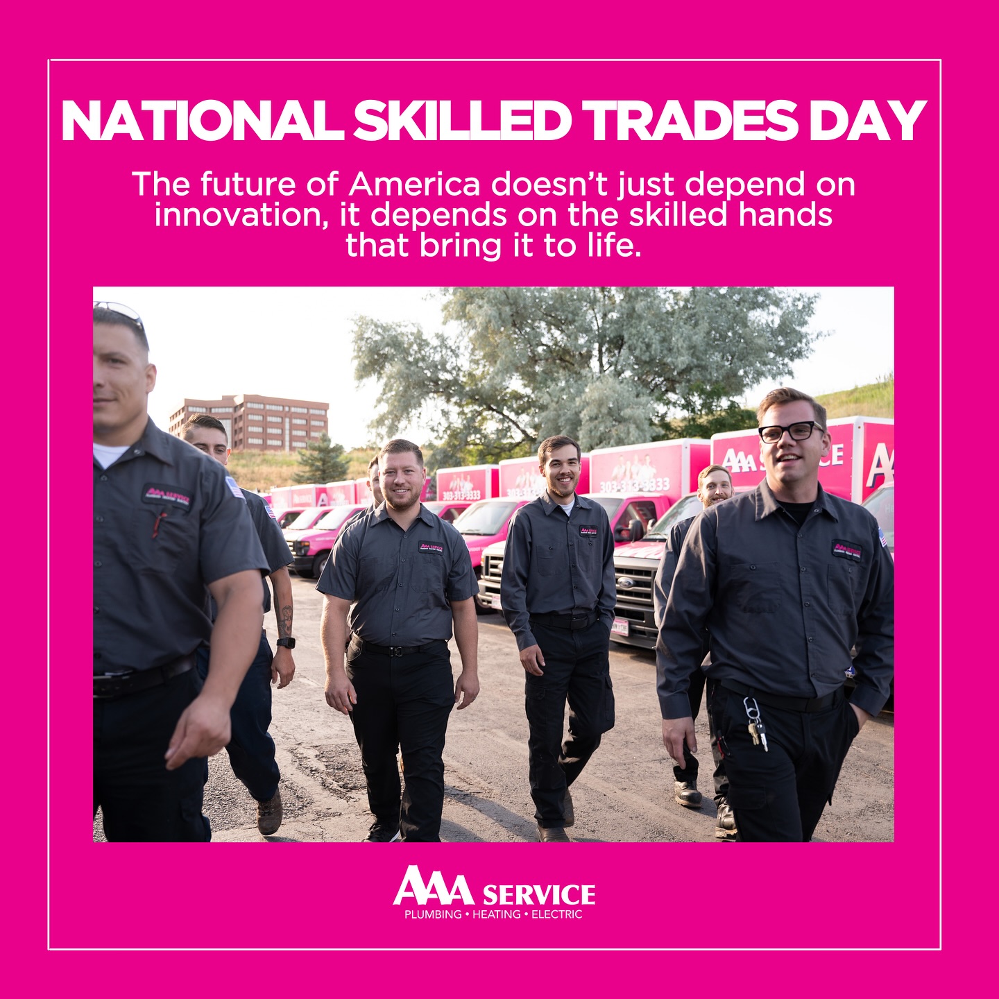 AAA - Today, we celebrate the hands that build, repair, wire, weld ...