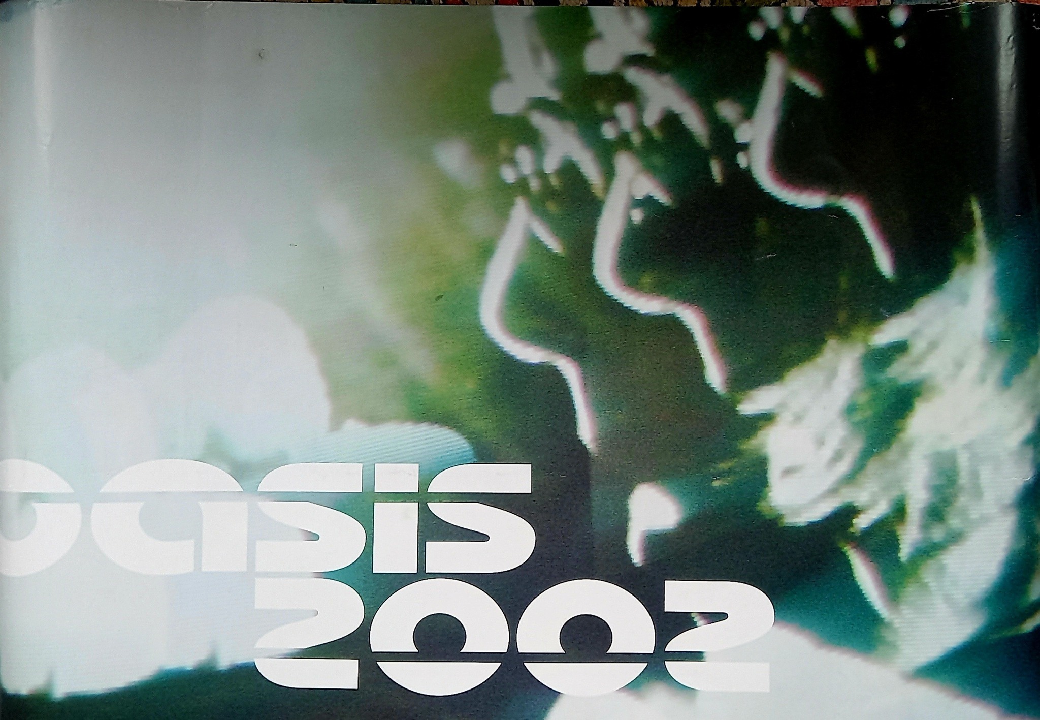 Oasis concert ticket and poster from September 14th 2002