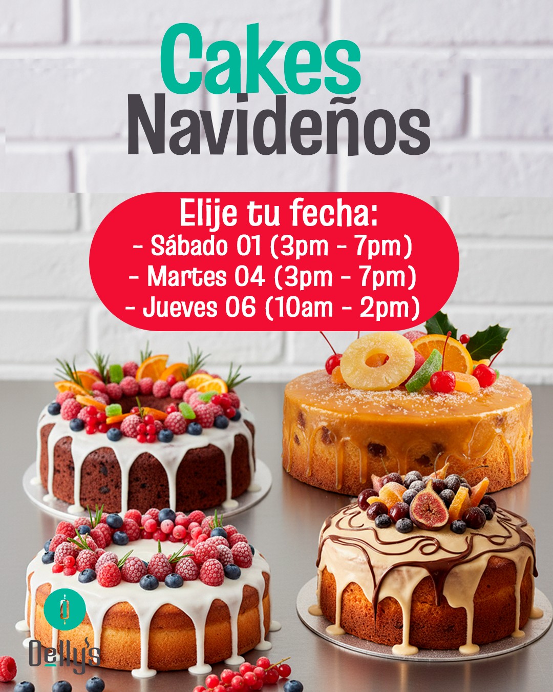 Dellys - 🎄Cakes Navideños 🍰 Es un taller 100% práctico y personalizado ...