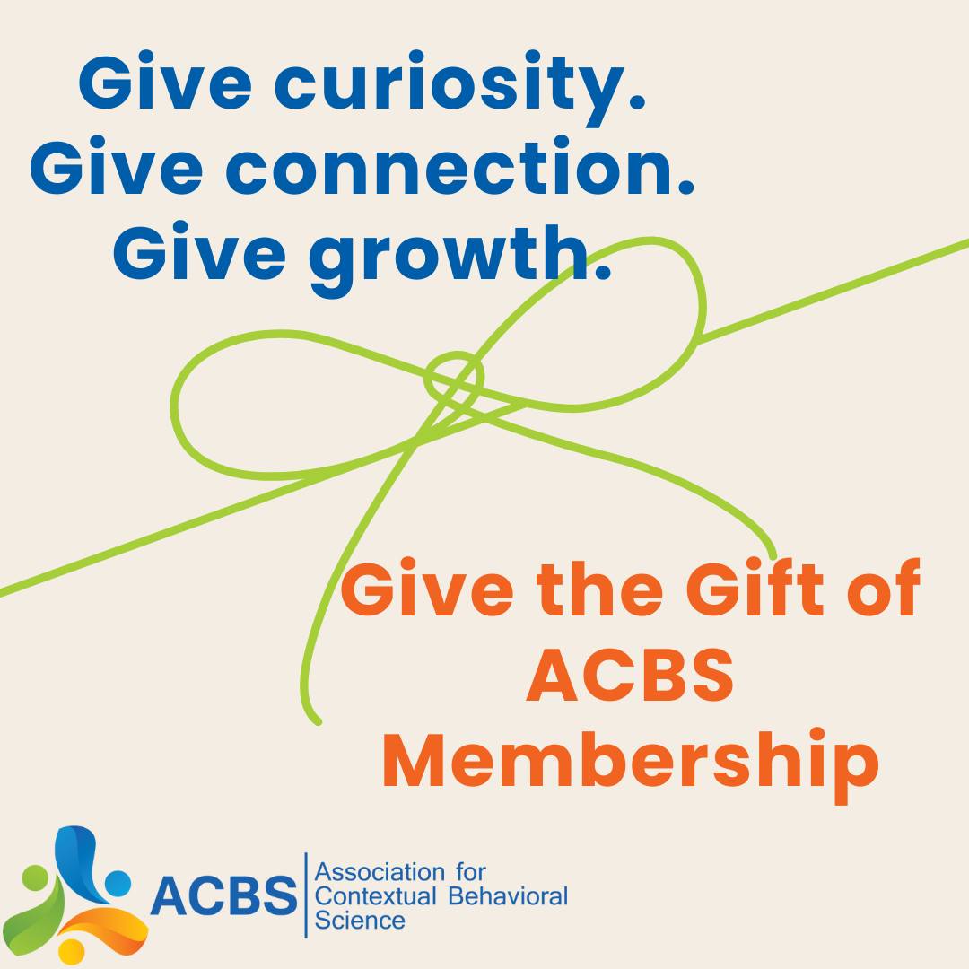 Save... - Association for Contextual Behavioral Science (ACBS) | Facebook