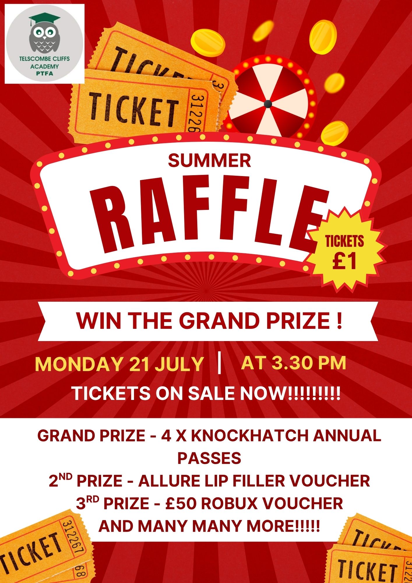 Summer Raffle Prize Draw