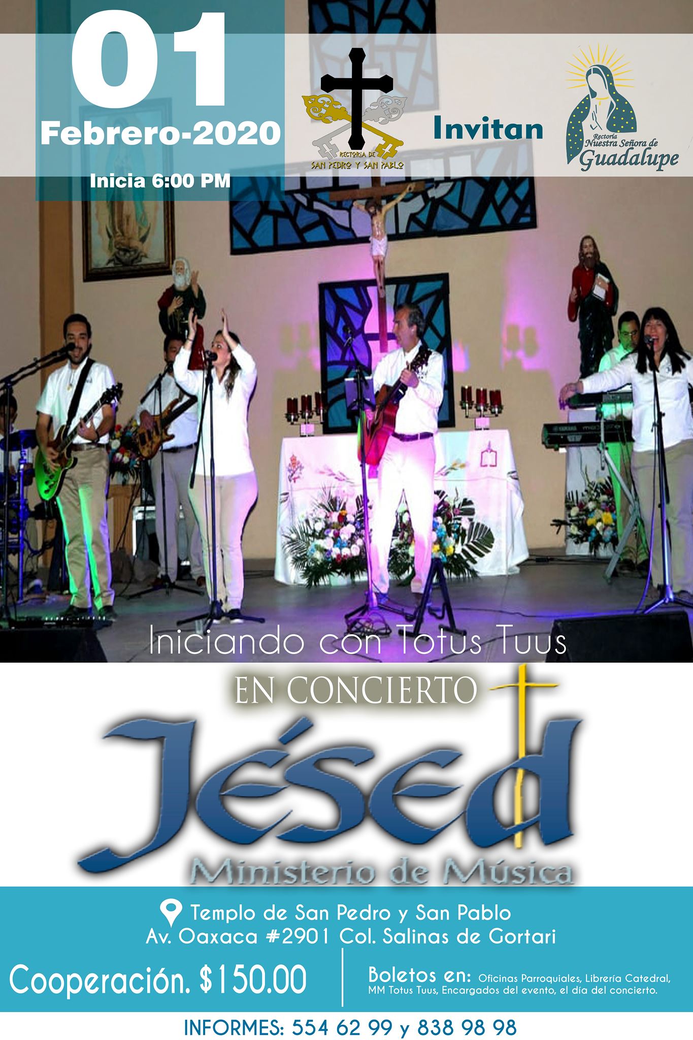 Gran concierto con Jesed y MM Totus Tuus