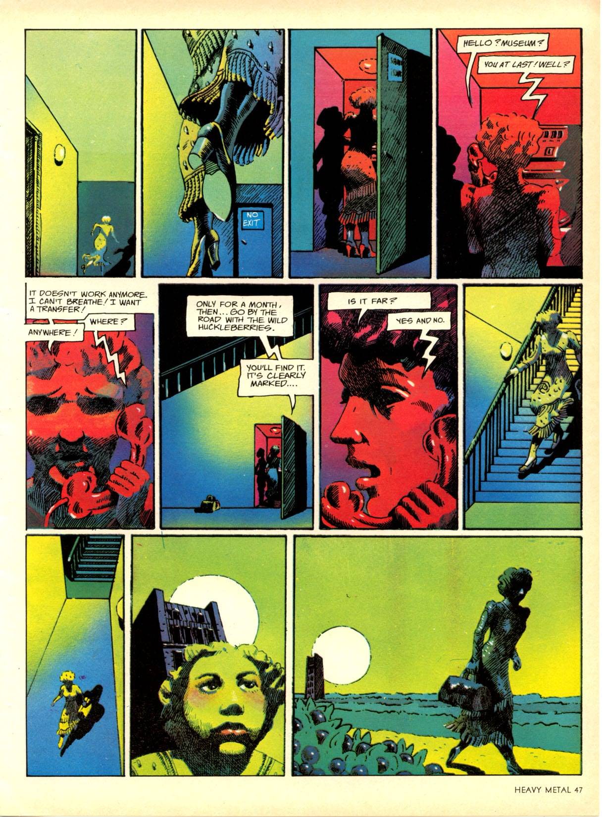 70s - A page from underground comix artist Nicole Claveloux’s 'The ...