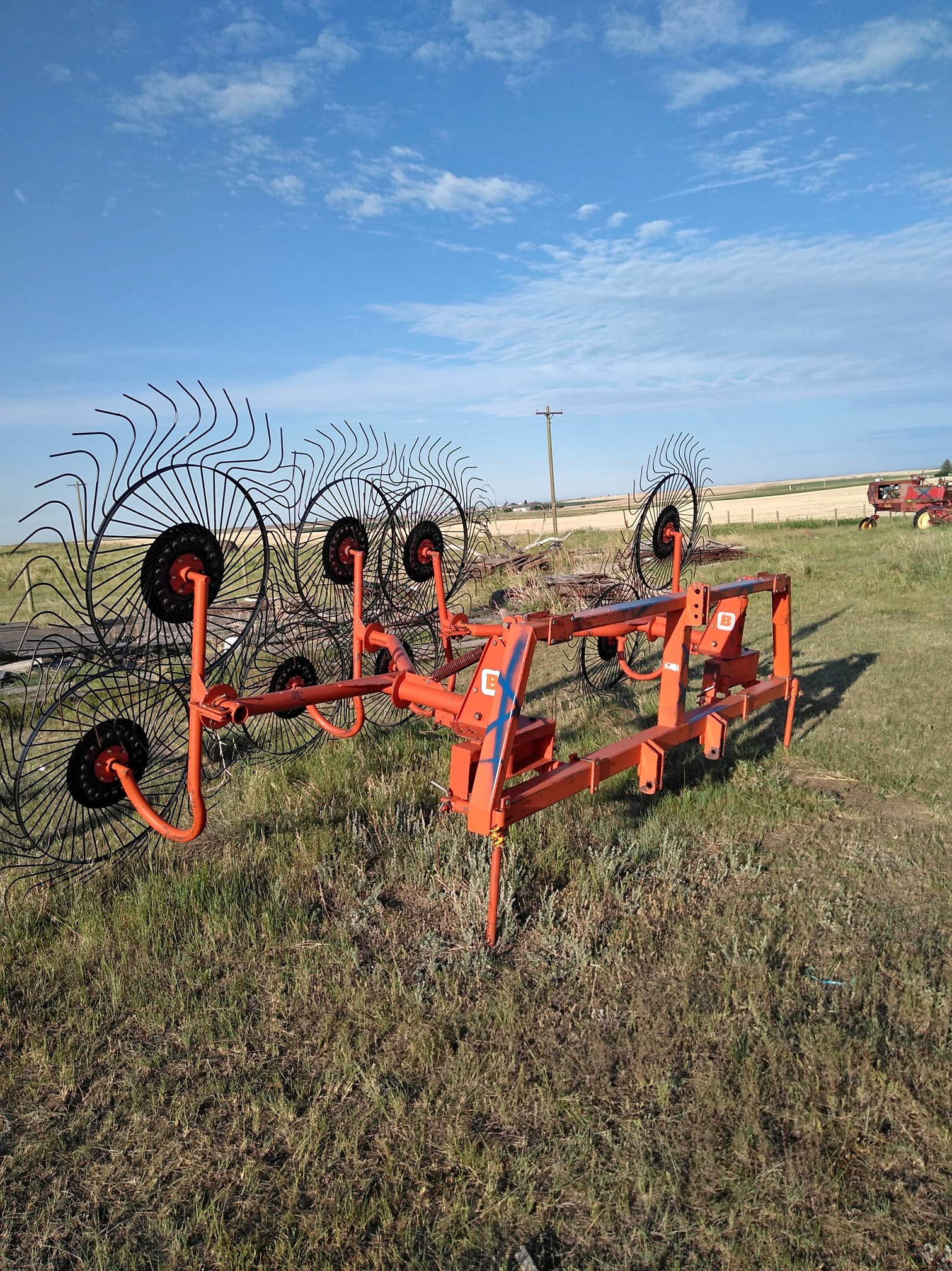 Befco three-point hay rake. Will Pull 2 12 foot swaths - Garden Tools ...