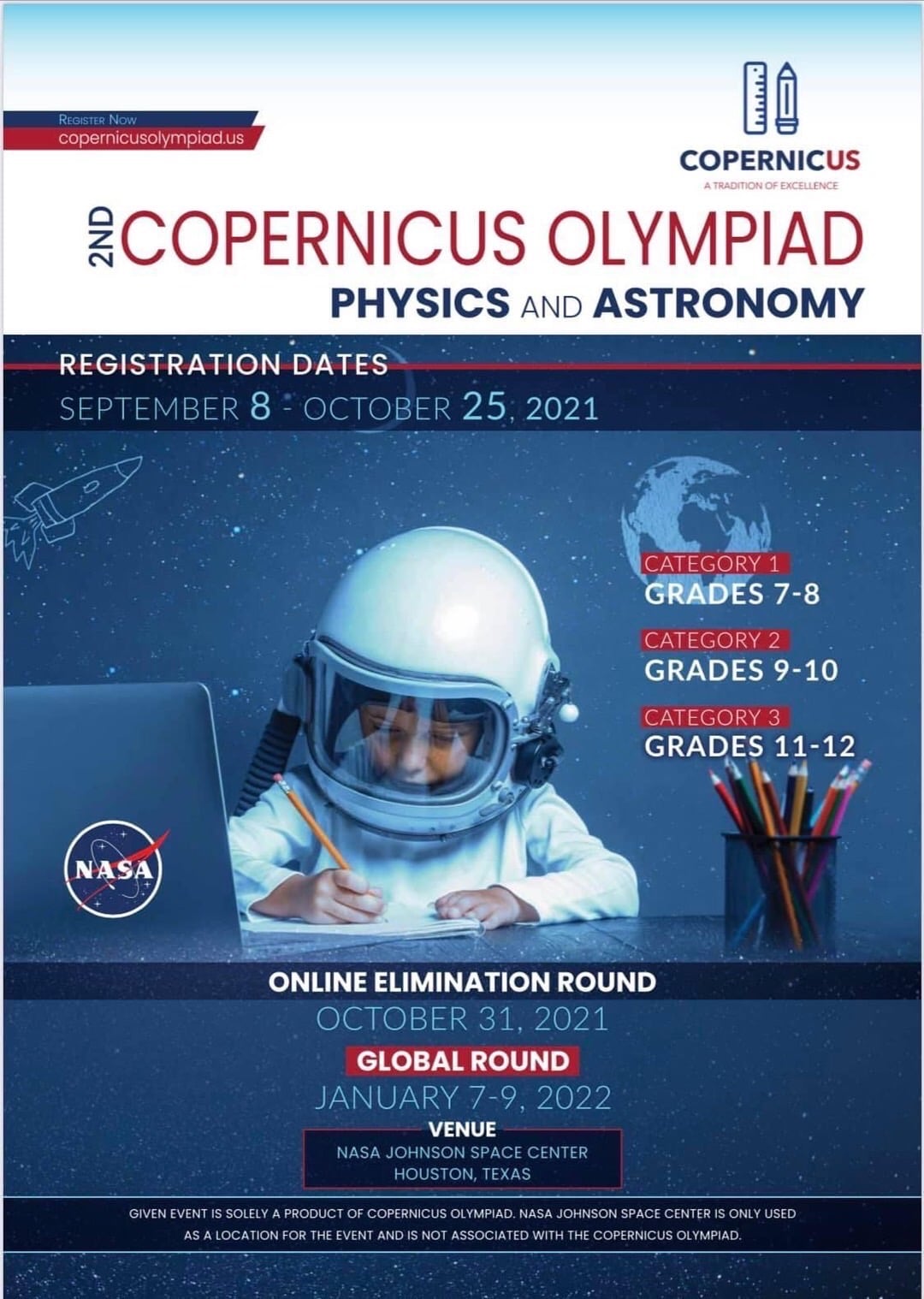 📣📣ประกาศ!!! 🎊 การแข่งขันวิทยาศาสตร์รายการ COPERNICUS OLYMPIAD ครั้งที่ ...