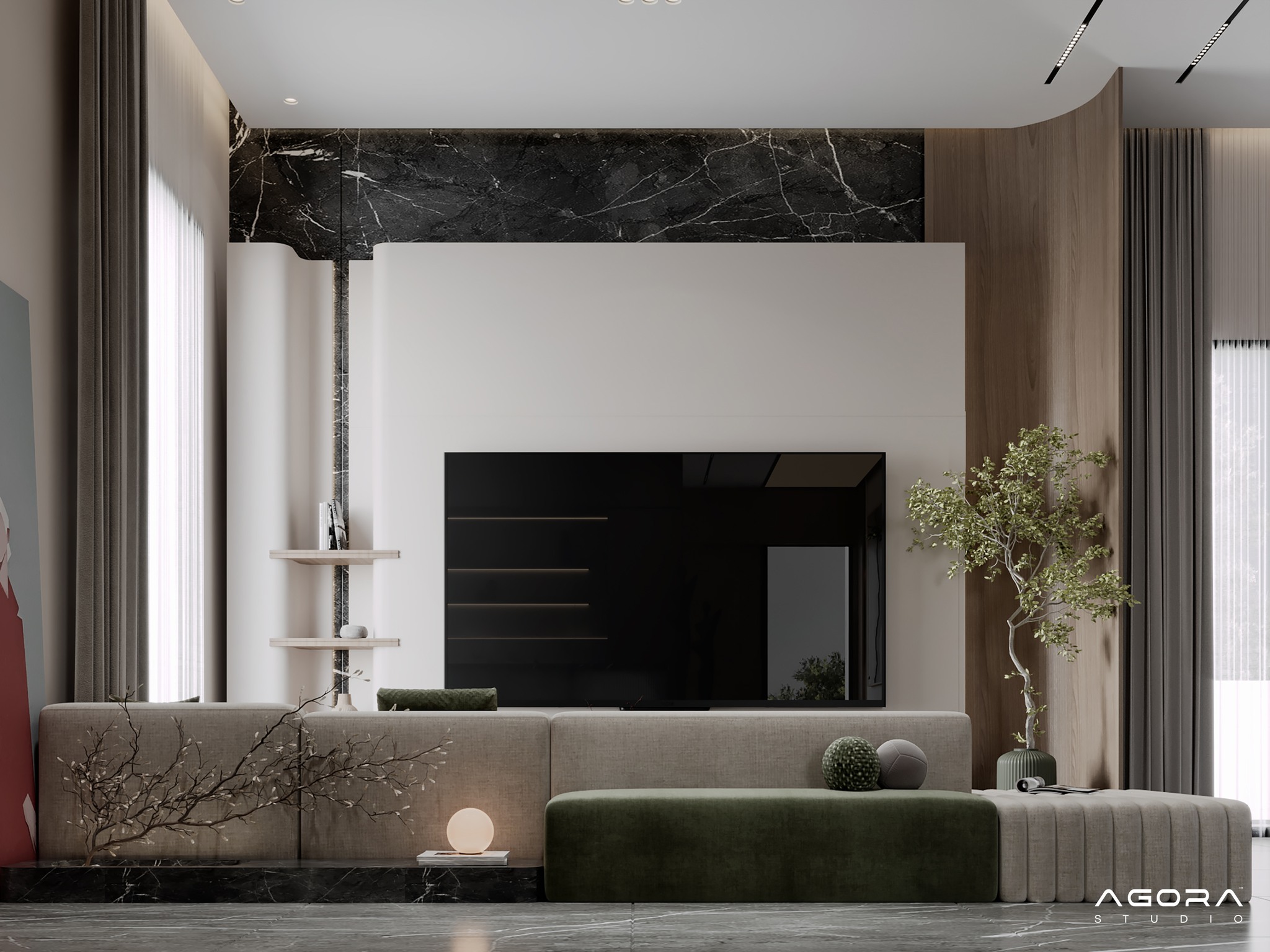 AGORA Studio - ELEGANT SERENITY This living room... | Facebook