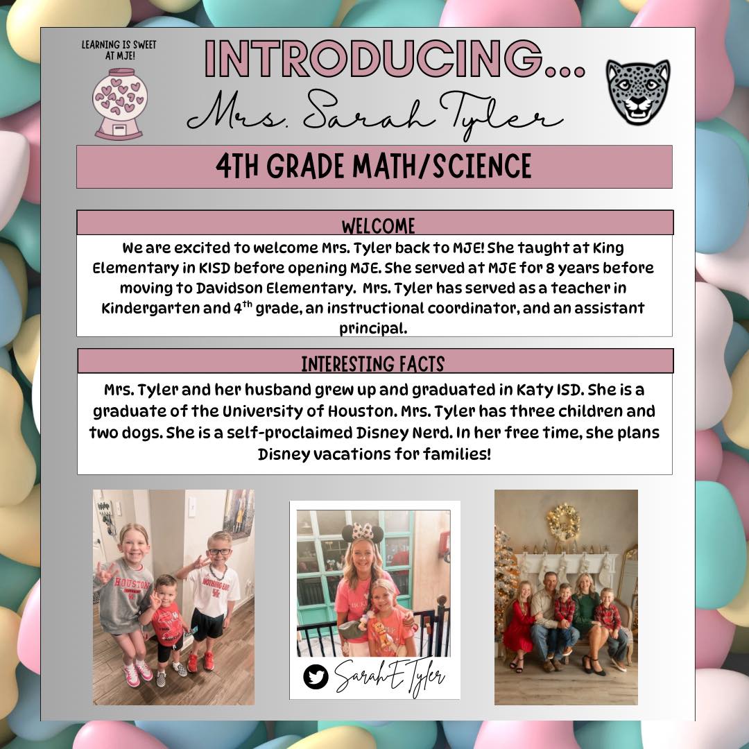 MayDell - Please join us in welcoming back Mrs. Sarah Tyler! 🐾 Stay ...