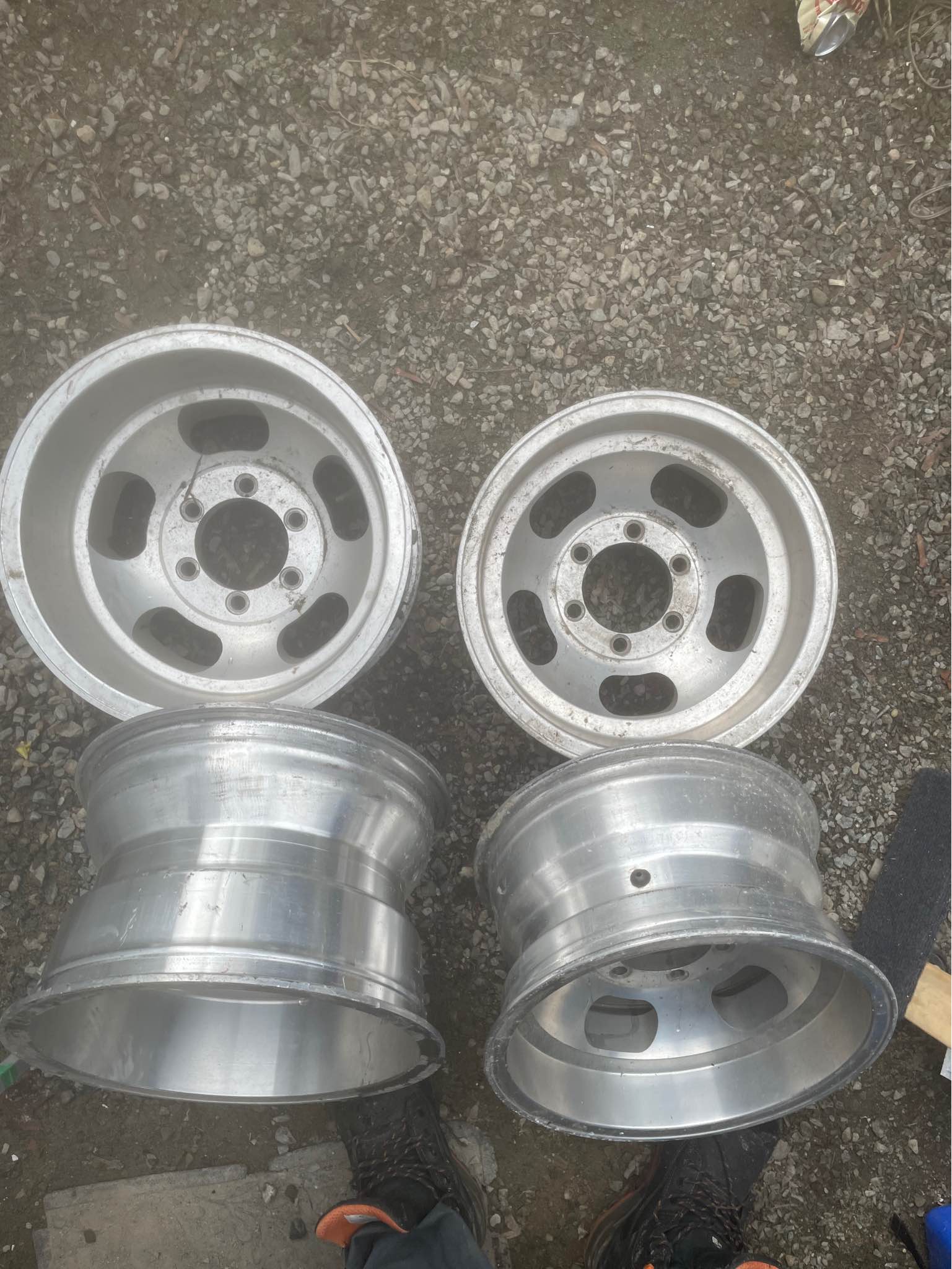 Classic aluminum rally slot rims(6x5.5” bolt) - Car Wheels, Tires ...