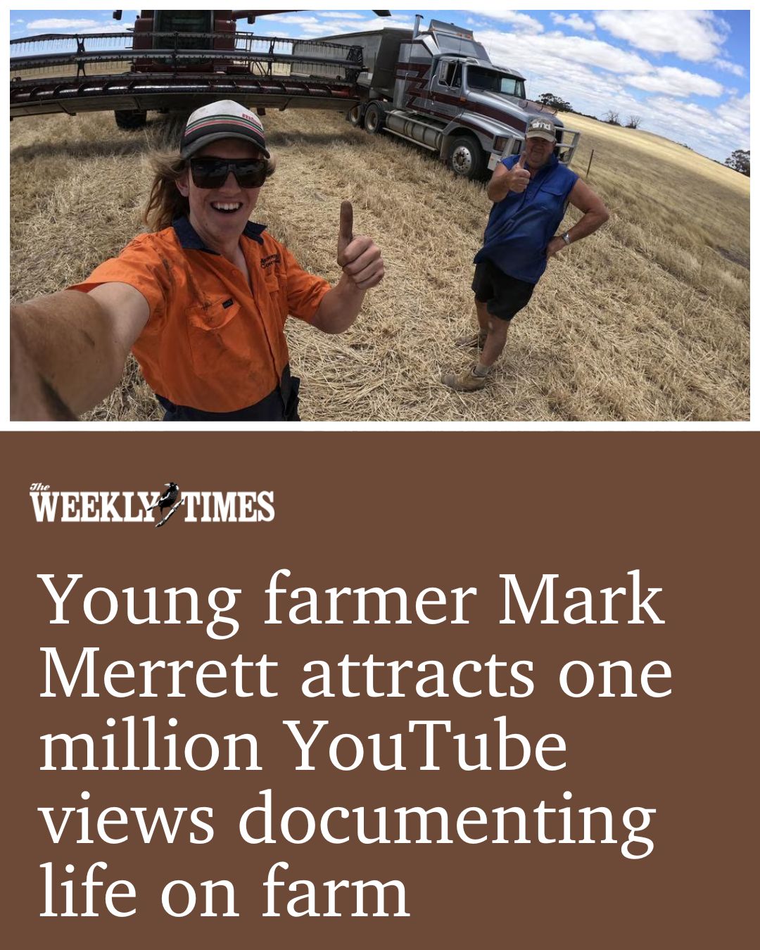 🎬Meet the Kaniva farmer whose defiance... - The Weekly Times | Facebook
