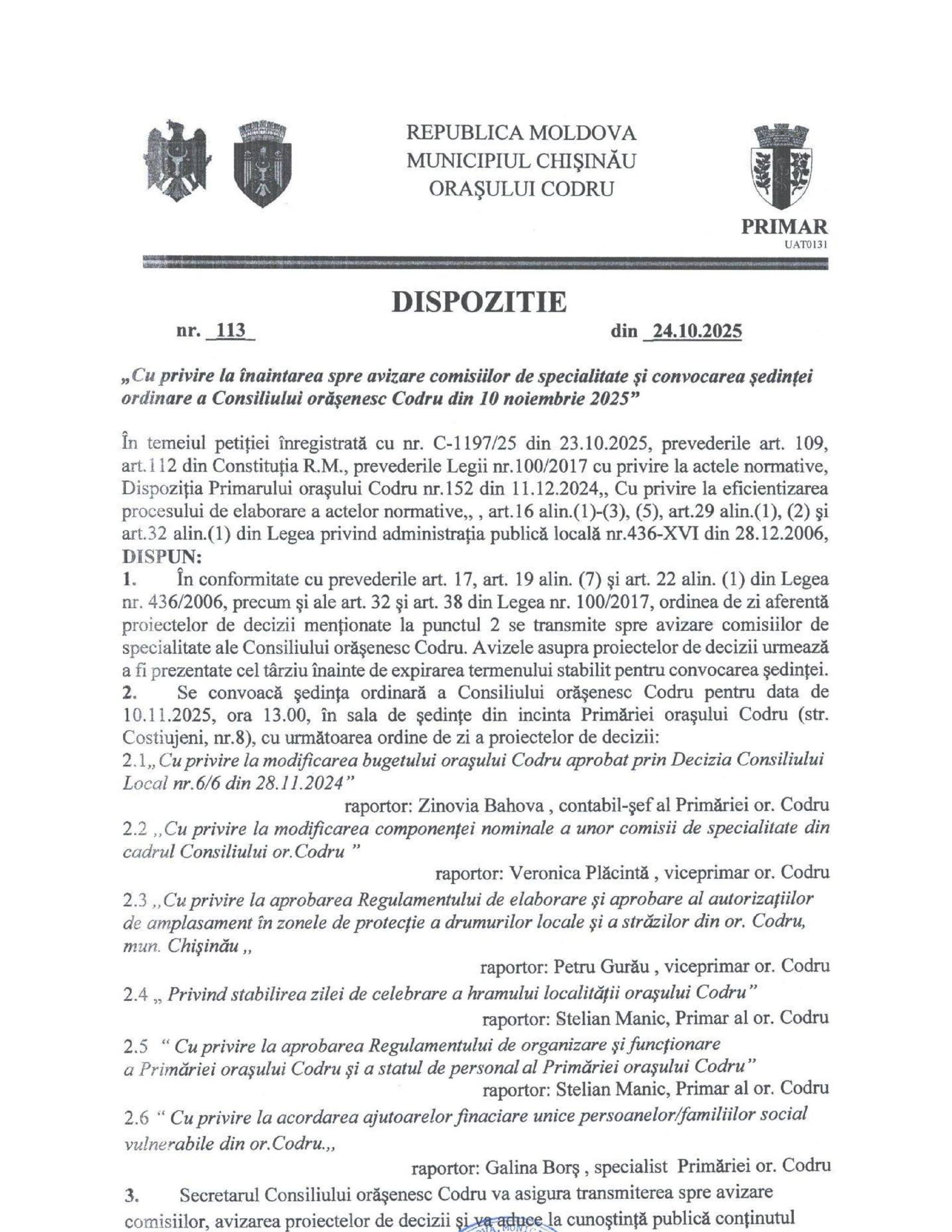 Primăria Mea - or. Codru added... - Primăria Mea - or. Codru