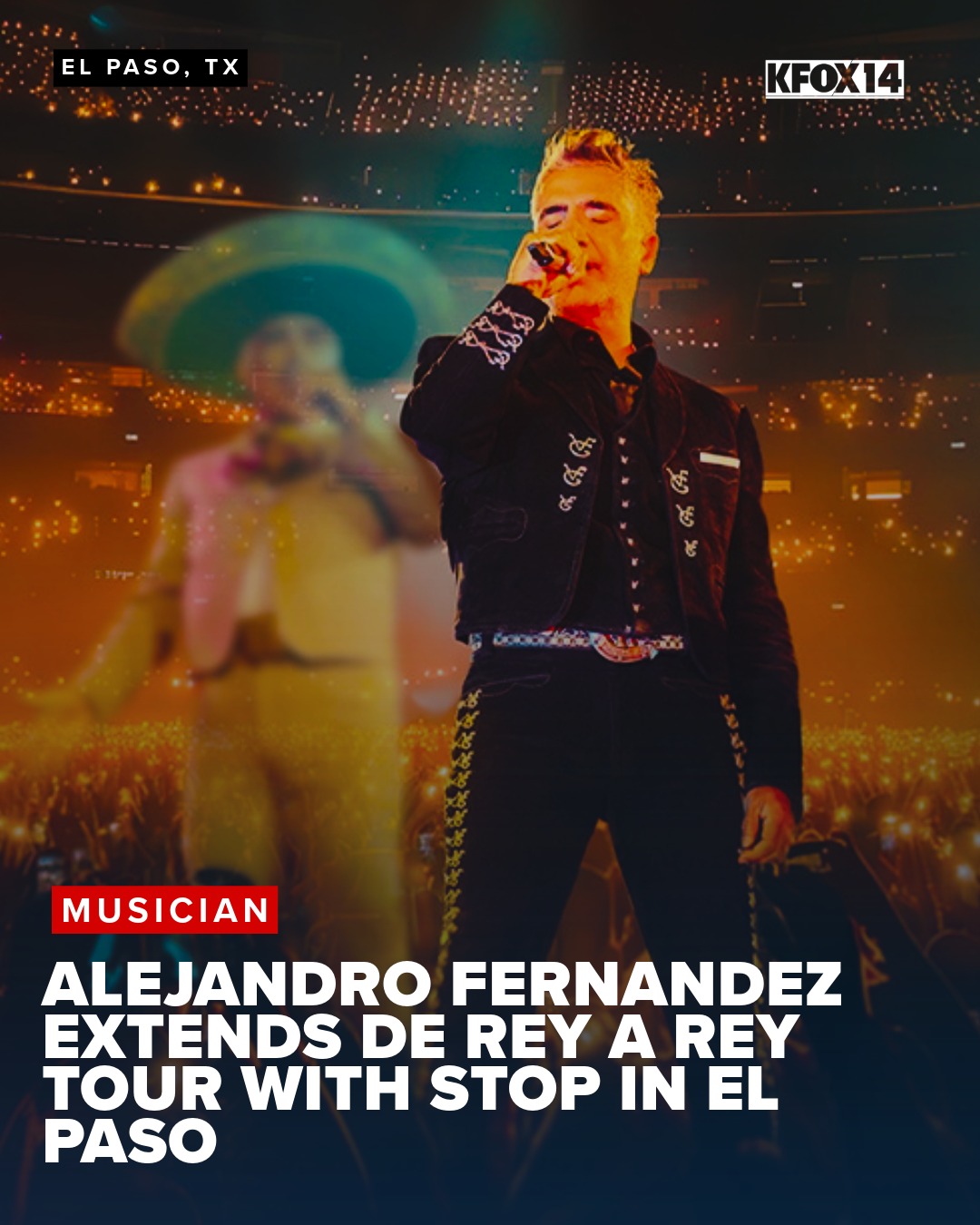 KFOX-TV - Mexican music icon Alejandro Fernández has announced an ...