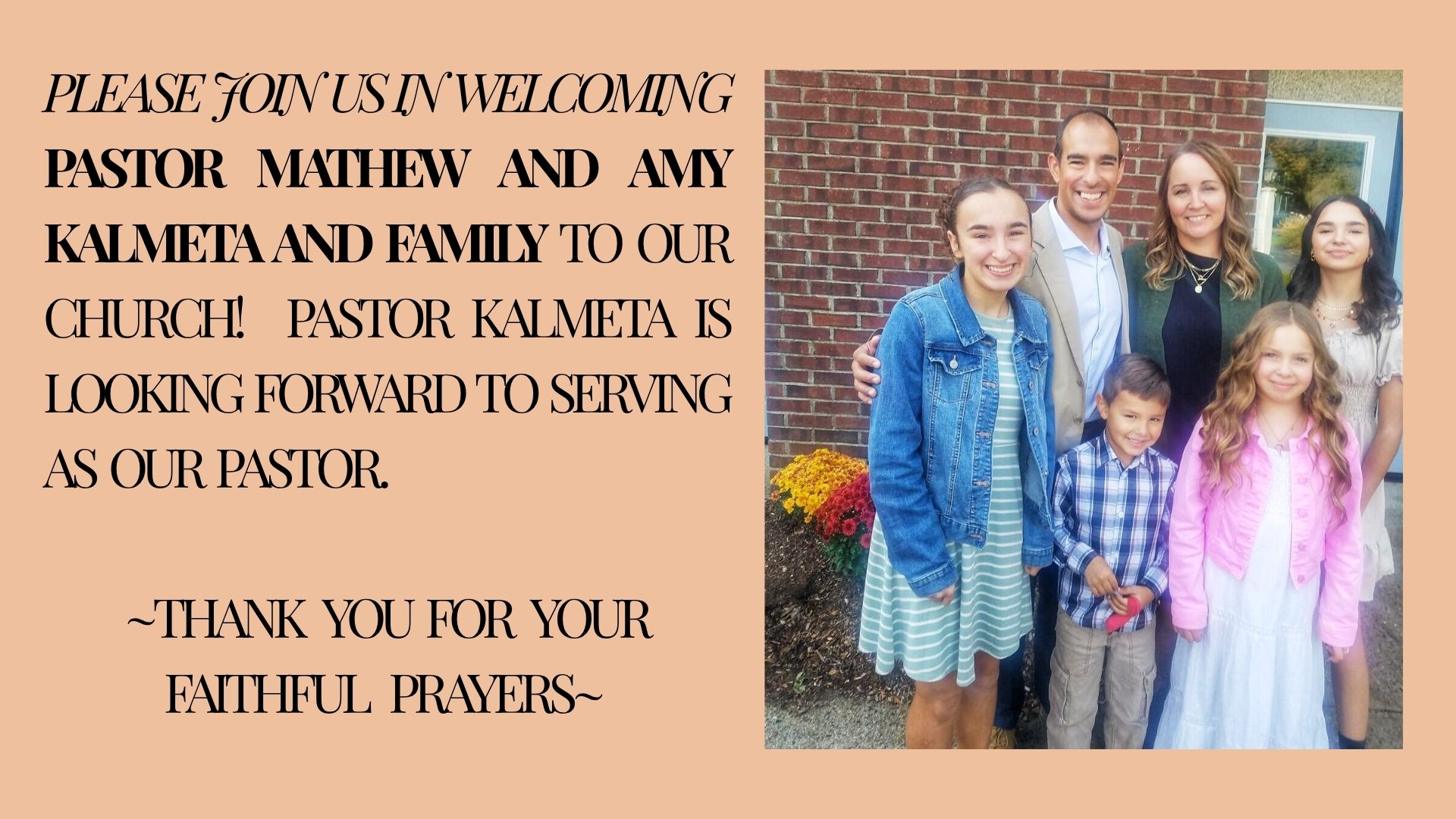 Welcome Pastor Kalmeta to... - Clinton Bible Fellowship | Facebook