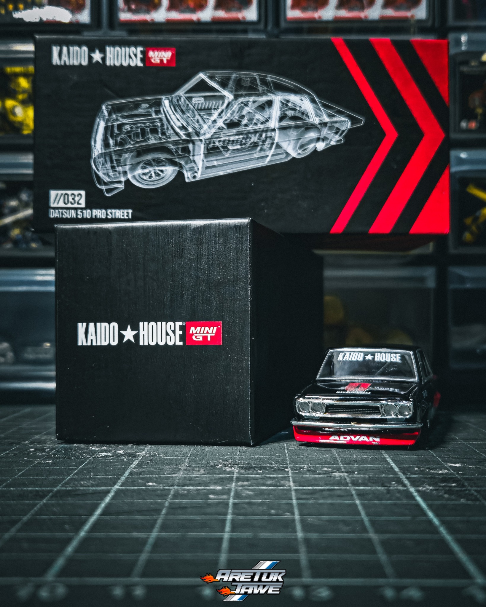 KHMG032 Datsun 510 Pro Street ADVAN ក្រ៉េងនគី MB社生感r物