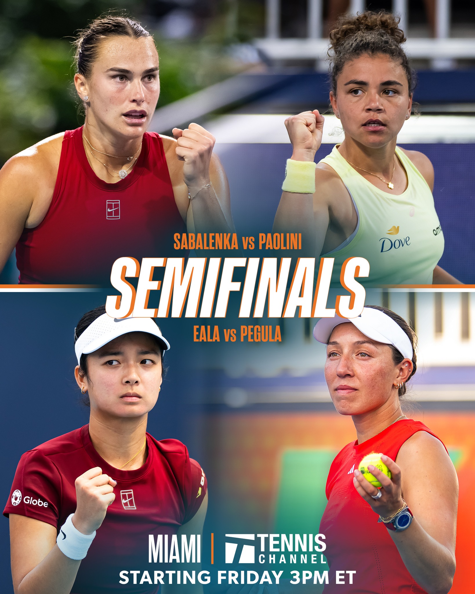The final four of Miami Madness is set ? Stream the #MiamiOpen 
