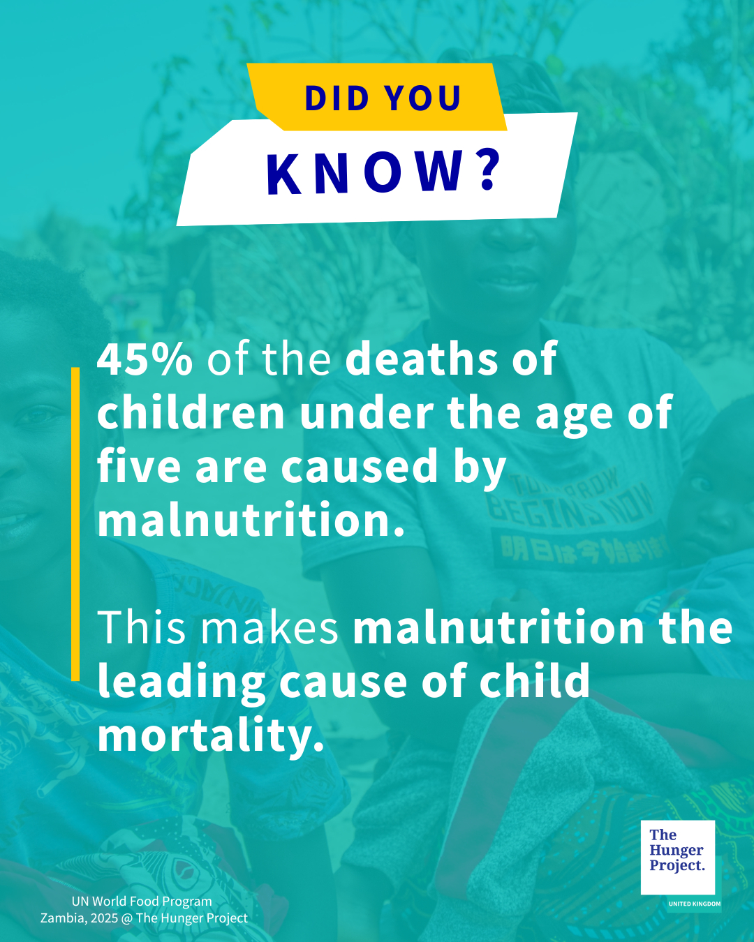 The Hunger - Did you know? 45% of the deaths of children under the age ...