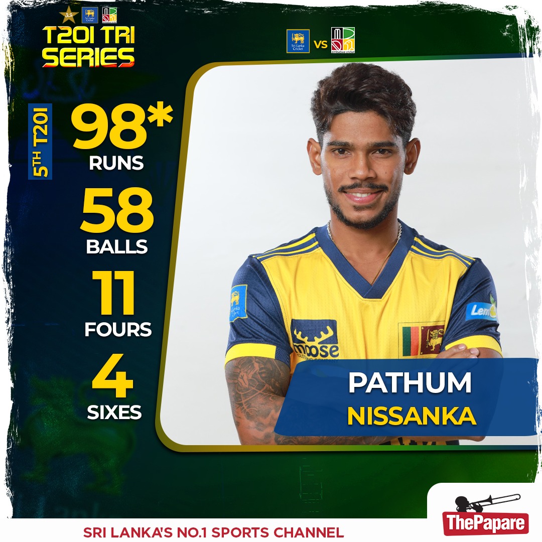 ThePapare - Pathum Nissanka delivers when it matters! 💥 A power-packed ...