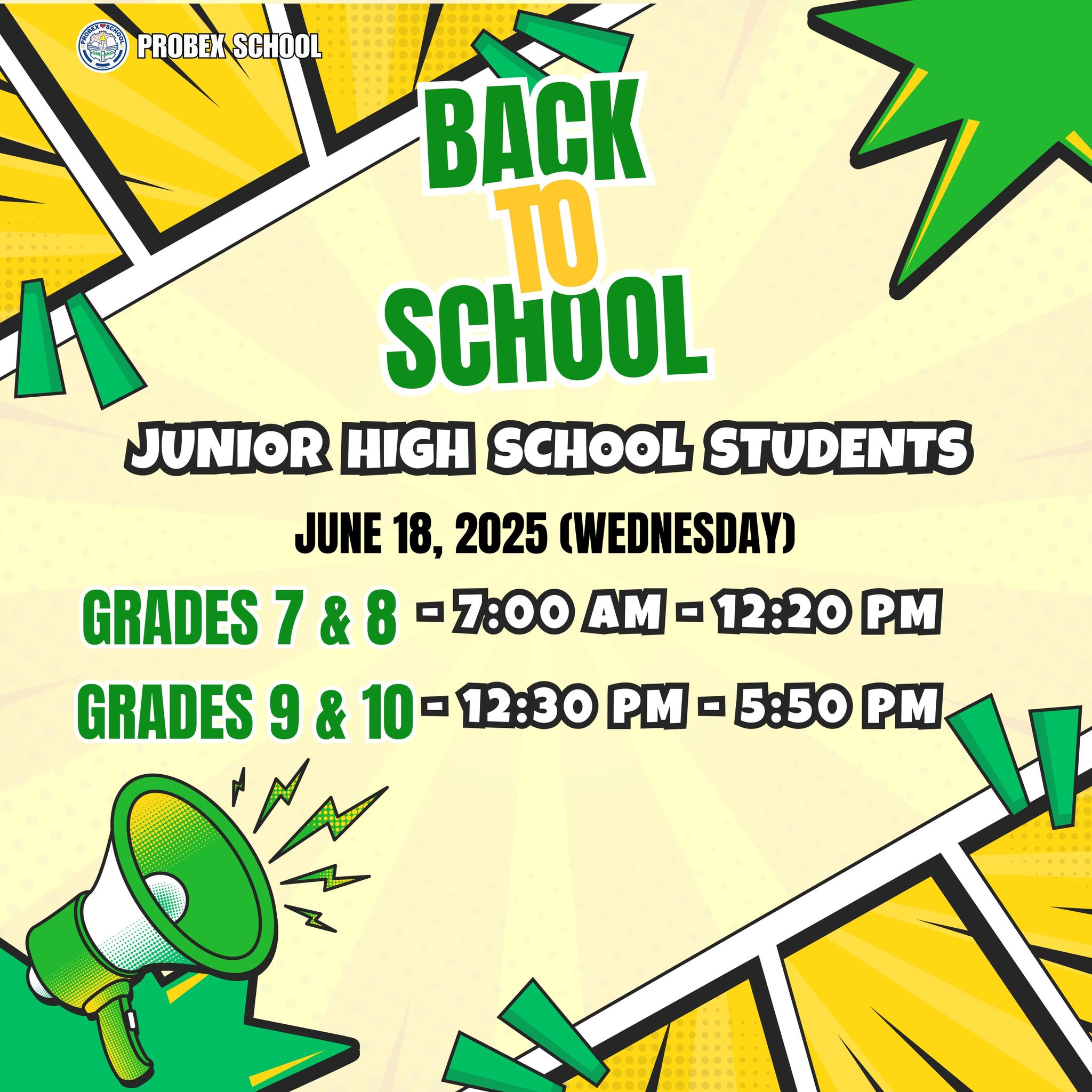 Probex - Next up, Junior High School! 📣📣📣 We are excited to see you all ...