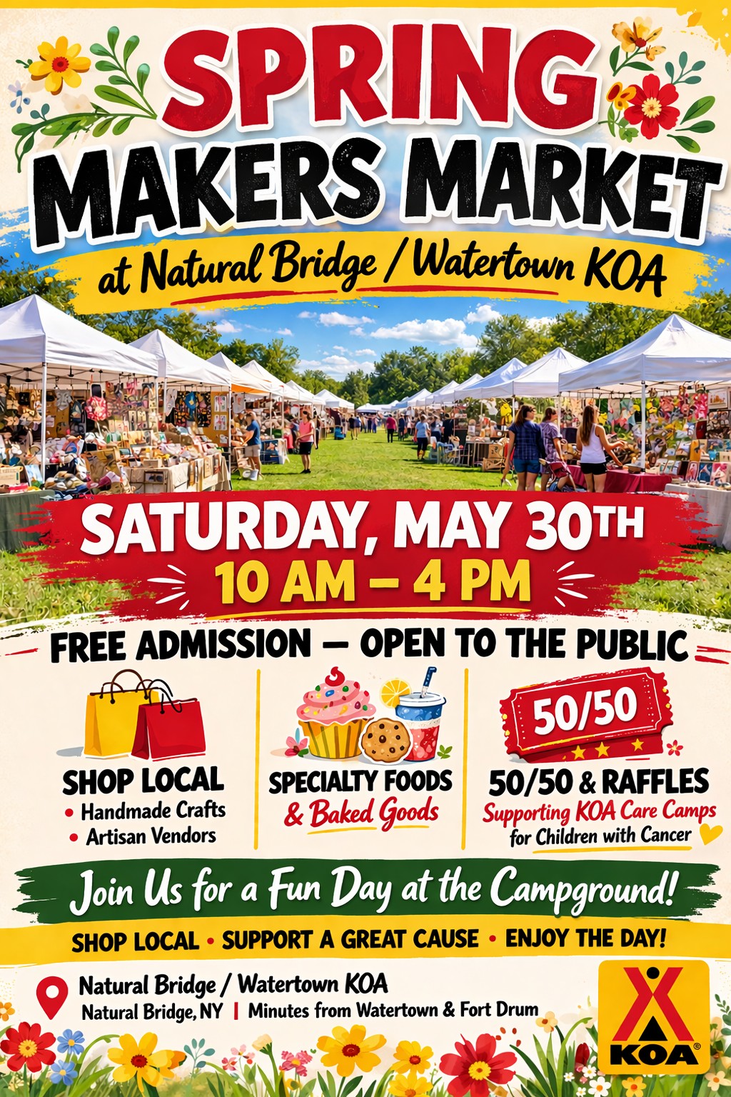 Spring Makers Market @ Natural Bridge/Watertown KOA