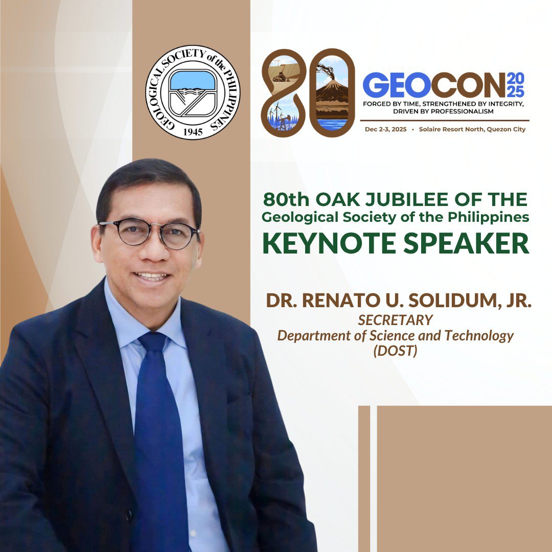 🌏 MEET OUR KEYNOTE... - Geological Society of the Philippines | Facebook