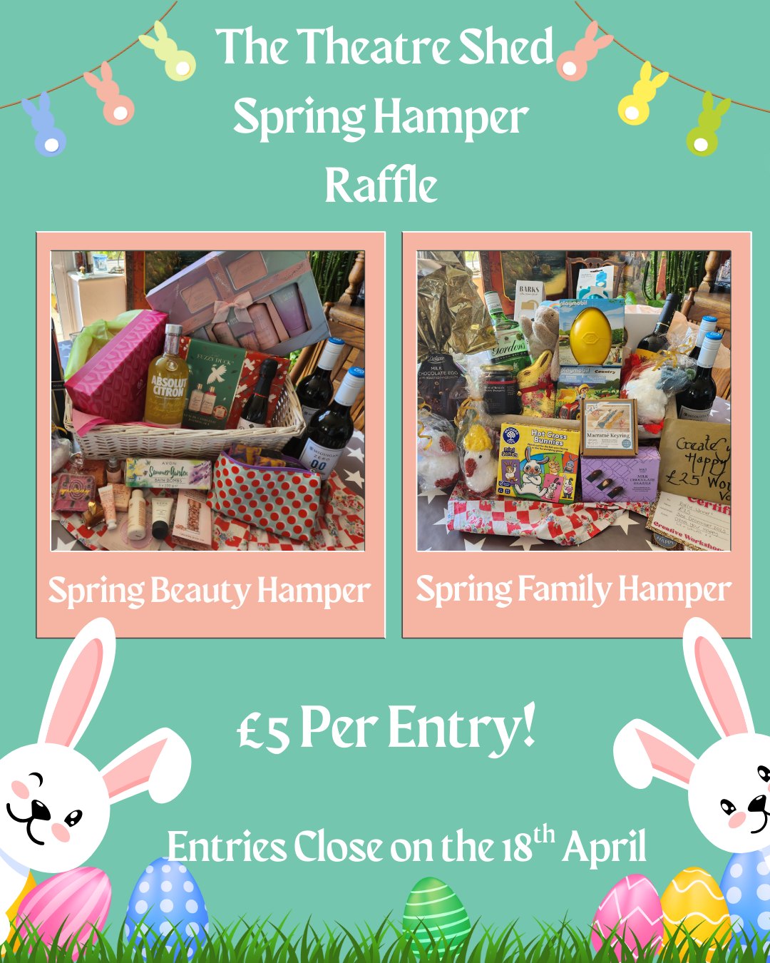 🌸 Spring Hamper Raffle! 🌸 We’re SO... - The Theatre Shed | Facebook