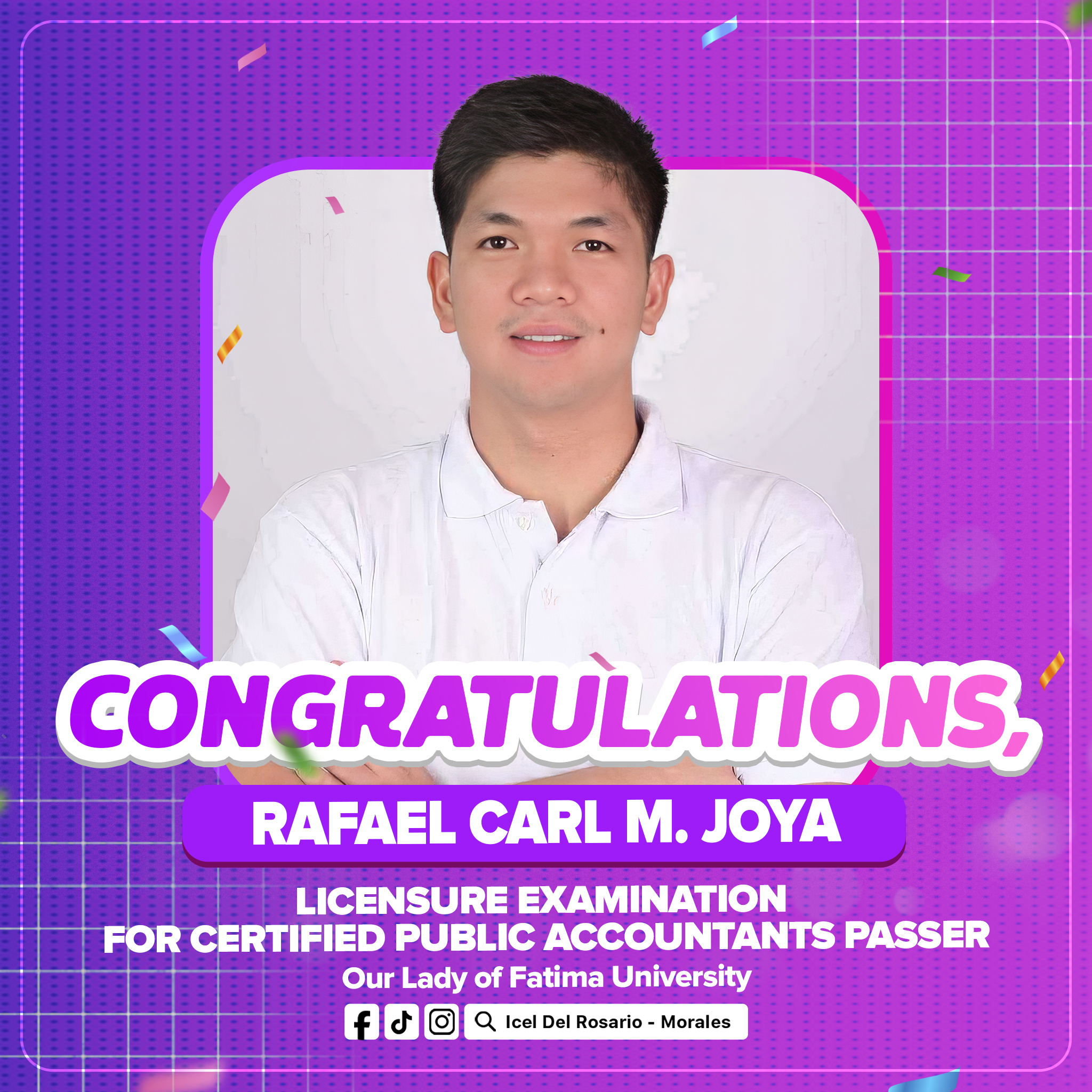Icel - Congratulations, Rafael Carl M. Joya! Nakapasa si Rafael sa ...