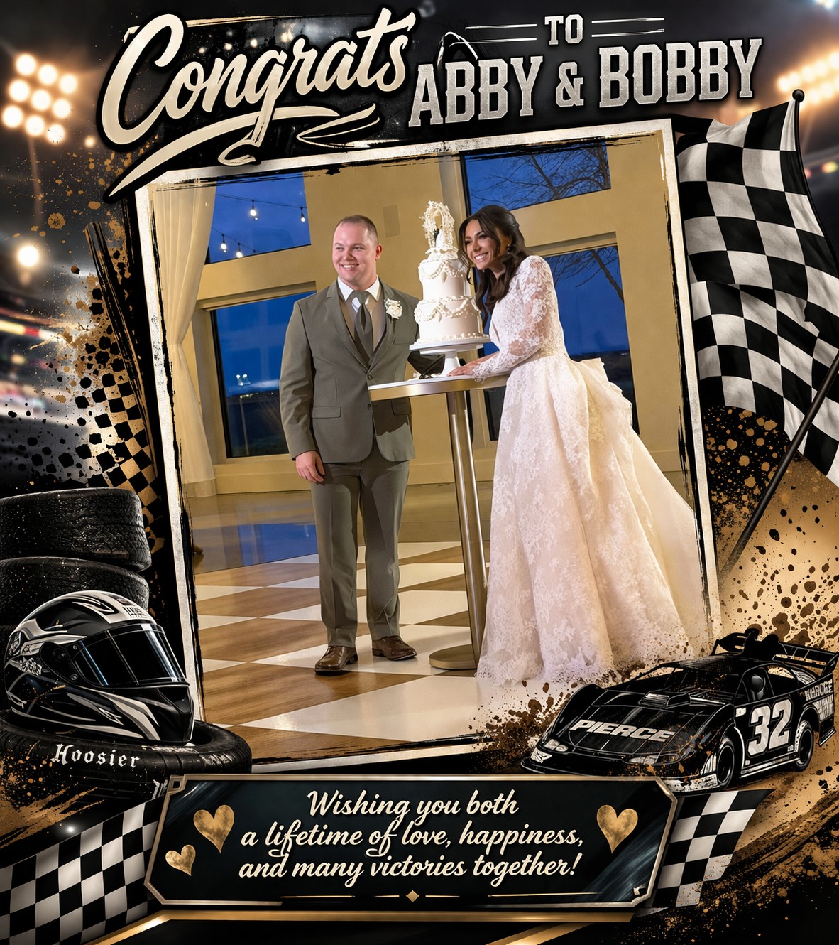 💍🏁 Love Wins in Victory Lane! 🏁💍 Huge congratulations to Late