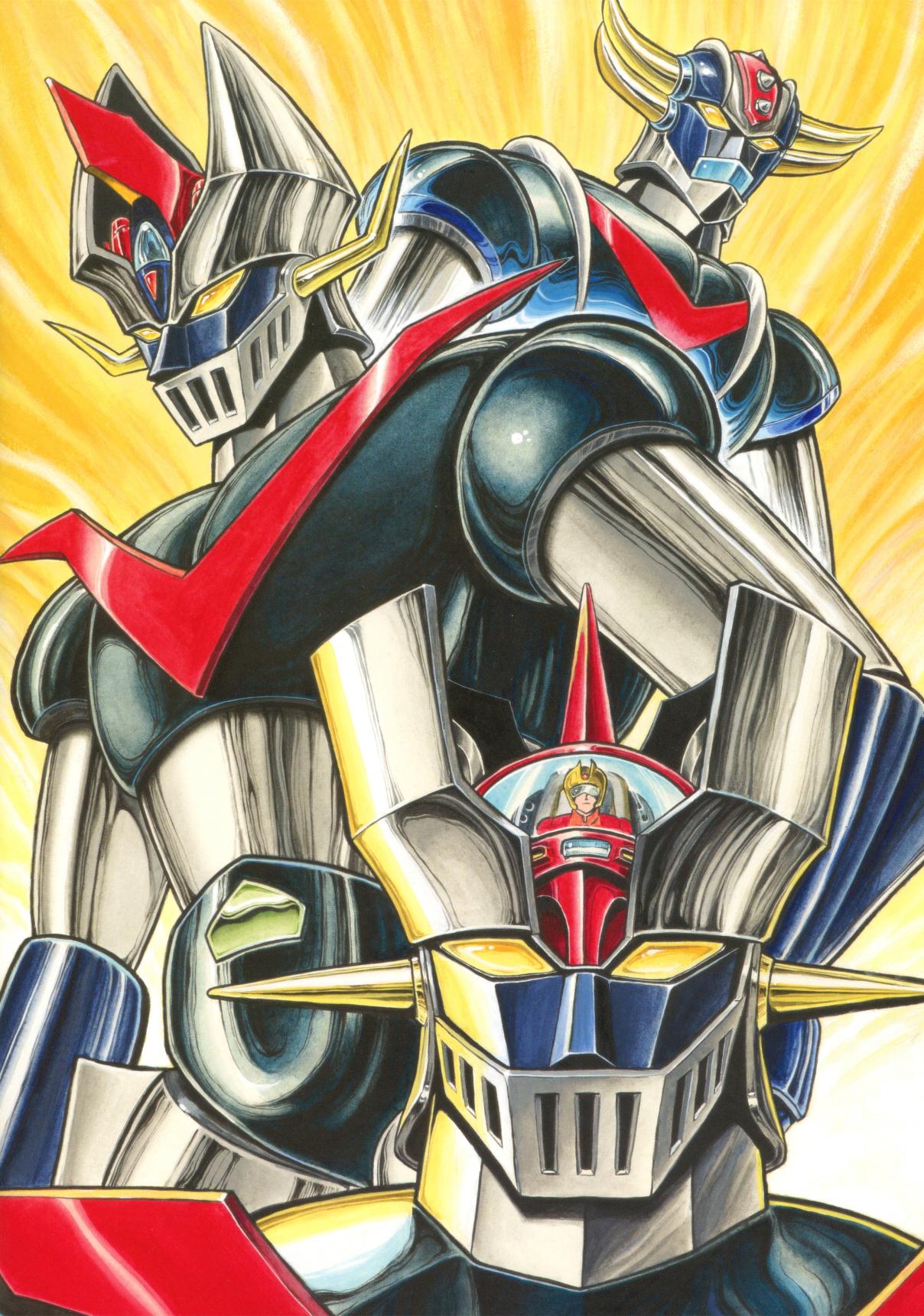 Dynamic Heroes manga crossover with Mazinger Z