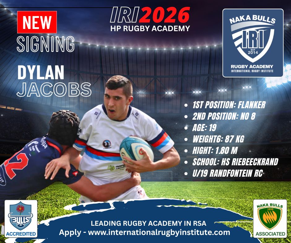 We welcome Dylan Jacobs to... - International Rugby Institute | Facebook