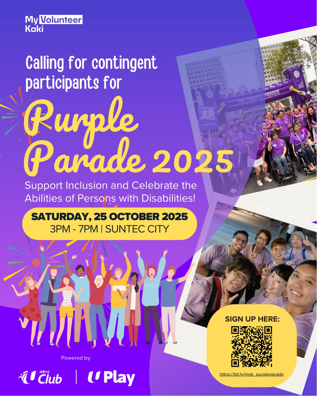 UWEEI - 📣 Join NTUC Club's Contingent at Purple Parade 2025! 💜 THE ...