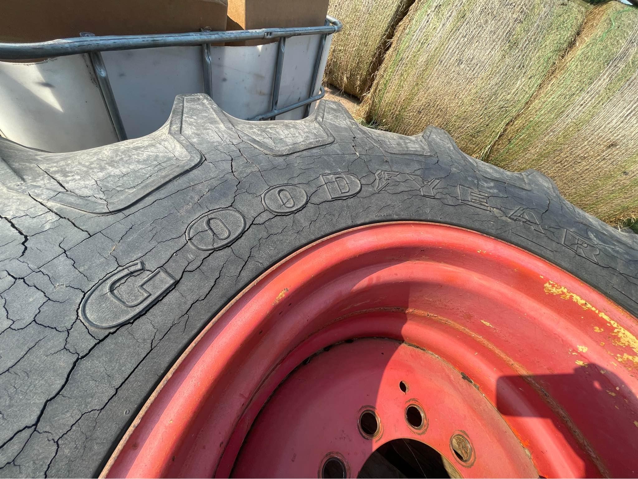 Goodyear 23.1-26 gleaner combine rims tires pair - Car Wheels, Tires ...