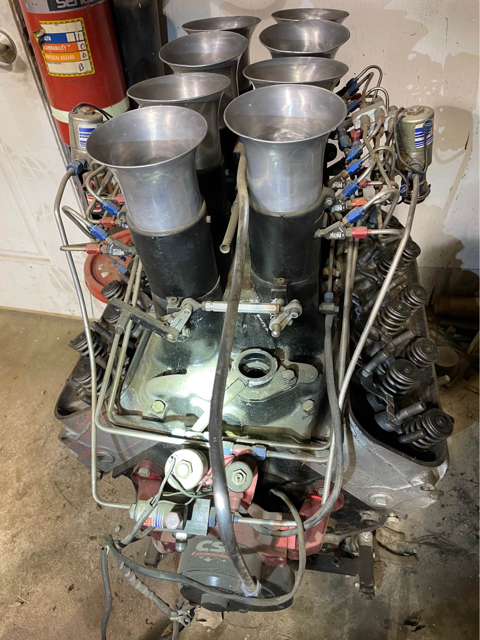 Crower 8 stack fuel injection for old school rat rod drag gasser race ...