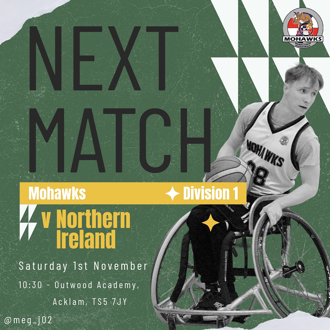 Tomorrow we have a D1... - Mohawks Wheelchair Basketball Team | Facebook