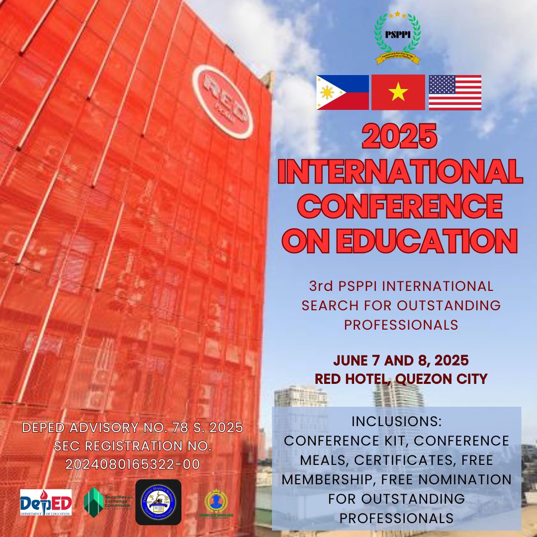 2025 INTERNATIONAL CONFERENCE IN EDUCATION (with DEPED Advisory no. 78 ...