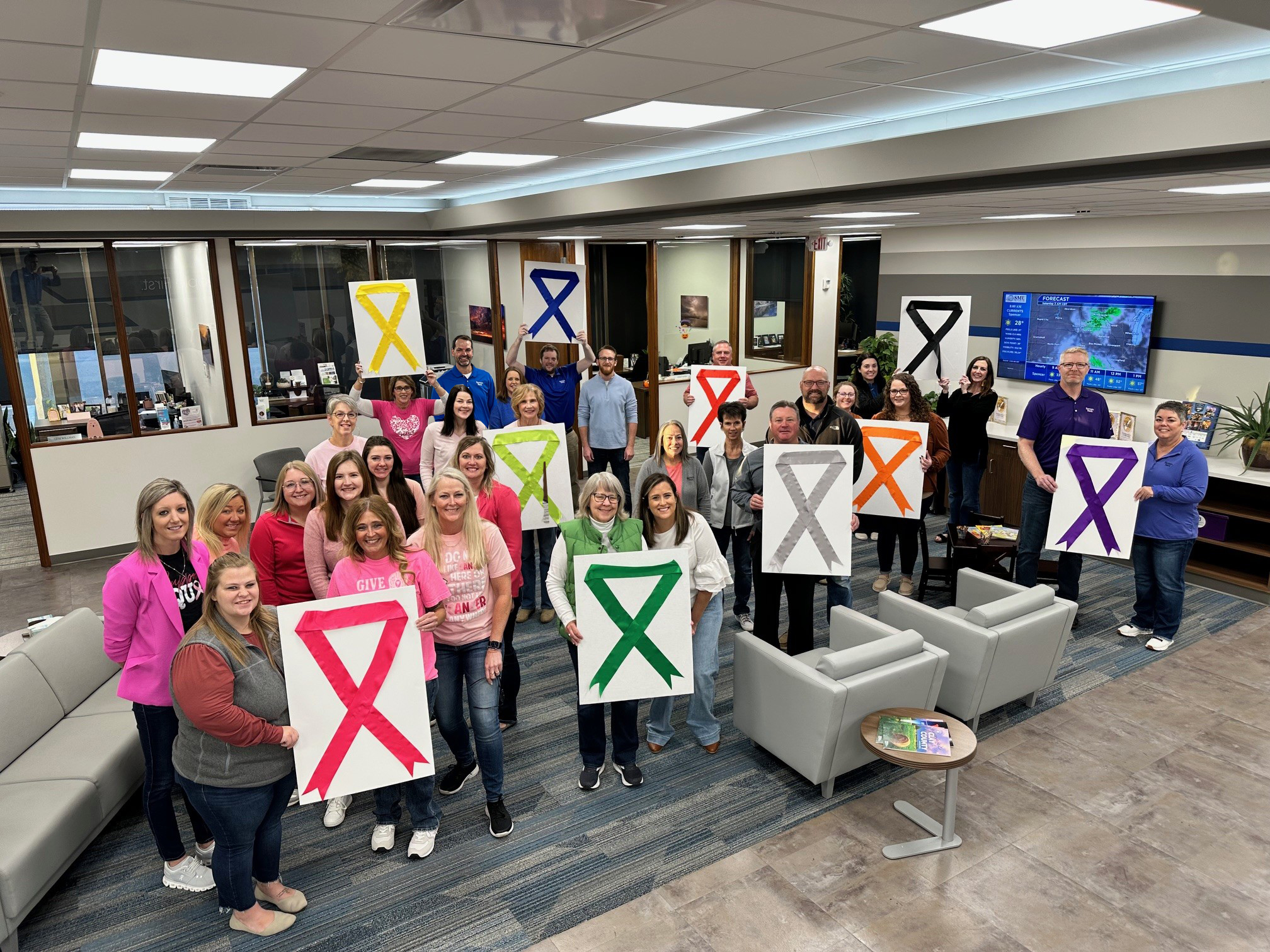 Farmers Bank - 💖💚💜💙 Today our team proudly stood together... | Facebook
