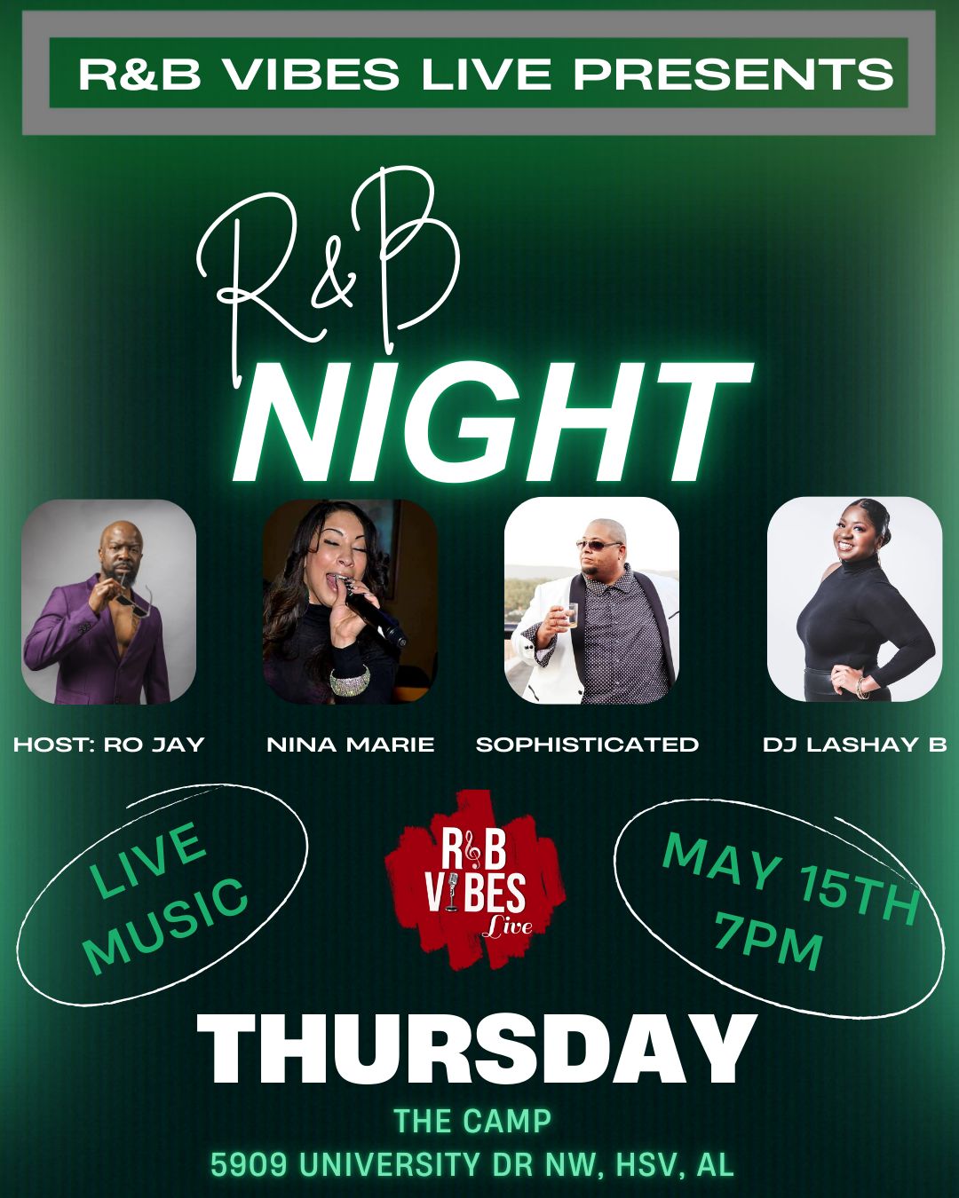 R&B Vibes Live - This Friday April 22nd R&B Vibes Live 
