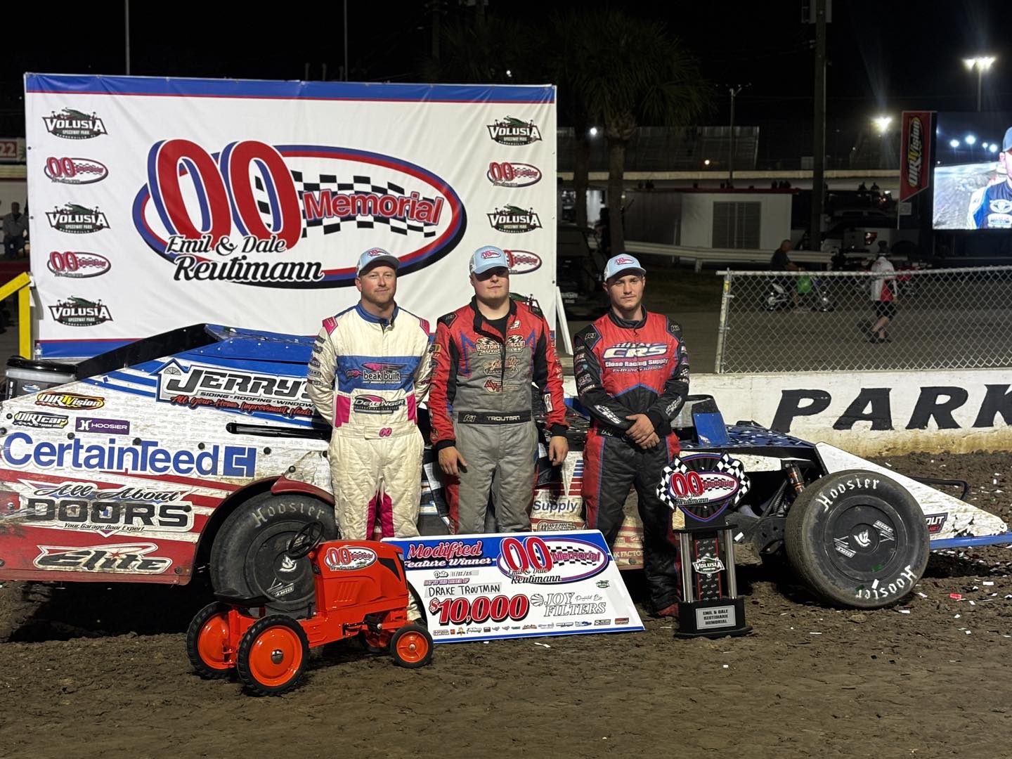 DIRTcar - Podium from Volusia Speedway Park: 🥇Drake Troutman Racing 🥈 ...
